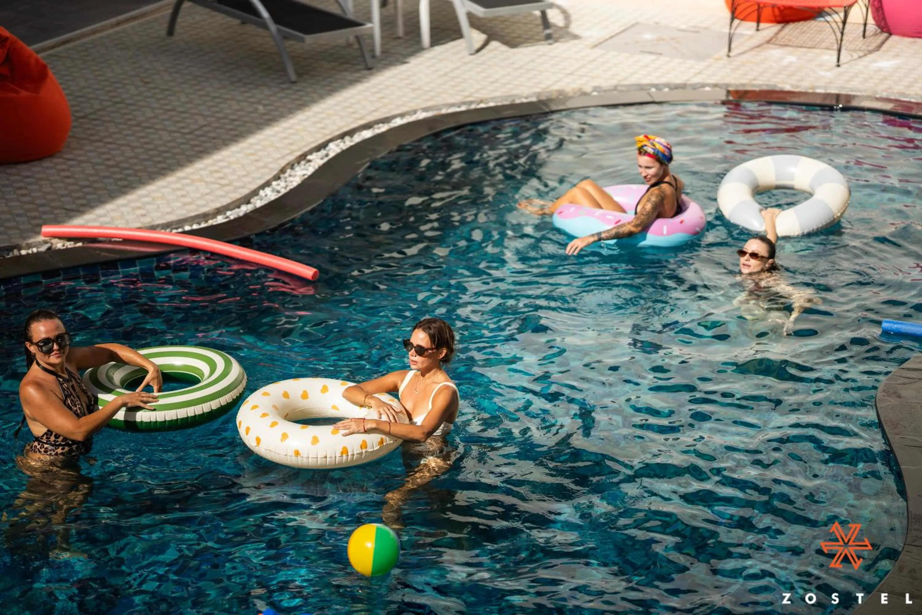 Swimming pool in Zostel Phuket