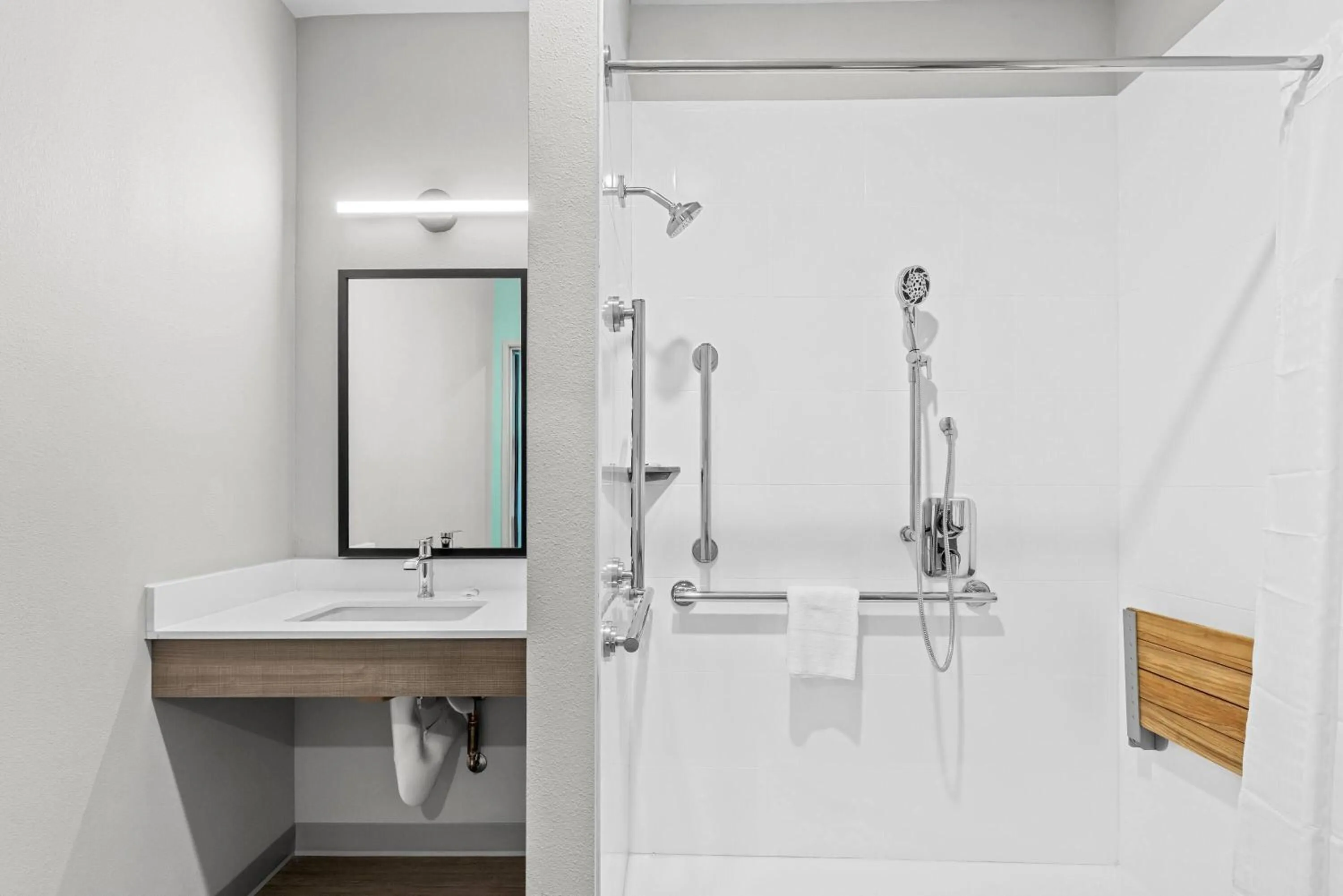 Shower in Echo Suites Extended Stay by Wyndham Atlanta-Conyers