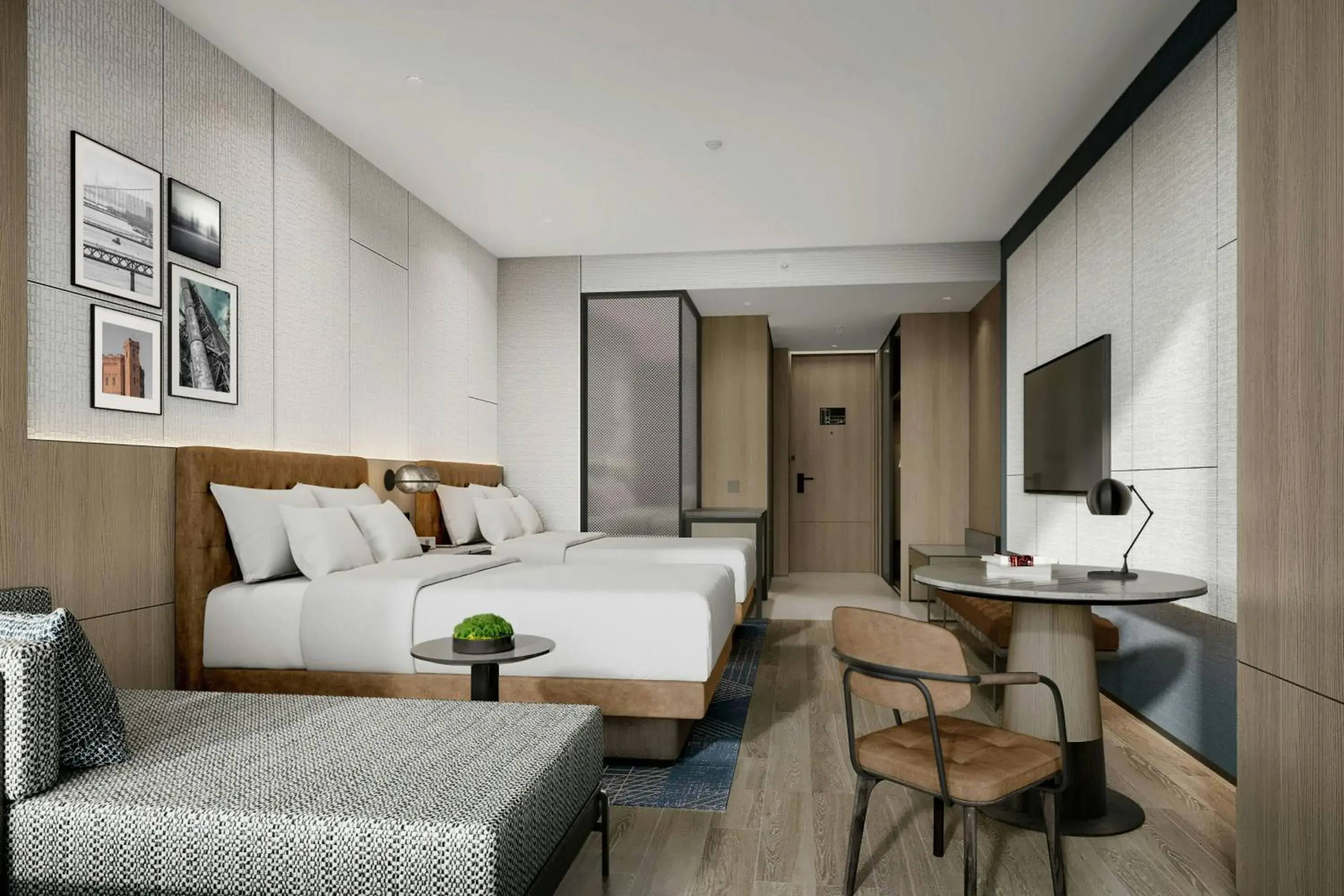 Superior Double Bed Room with River View in Four Points by Sheraton Wuhan Hankou Superior Double Bed Room with River View in Four Points by Sheraton Wuhan Hankou