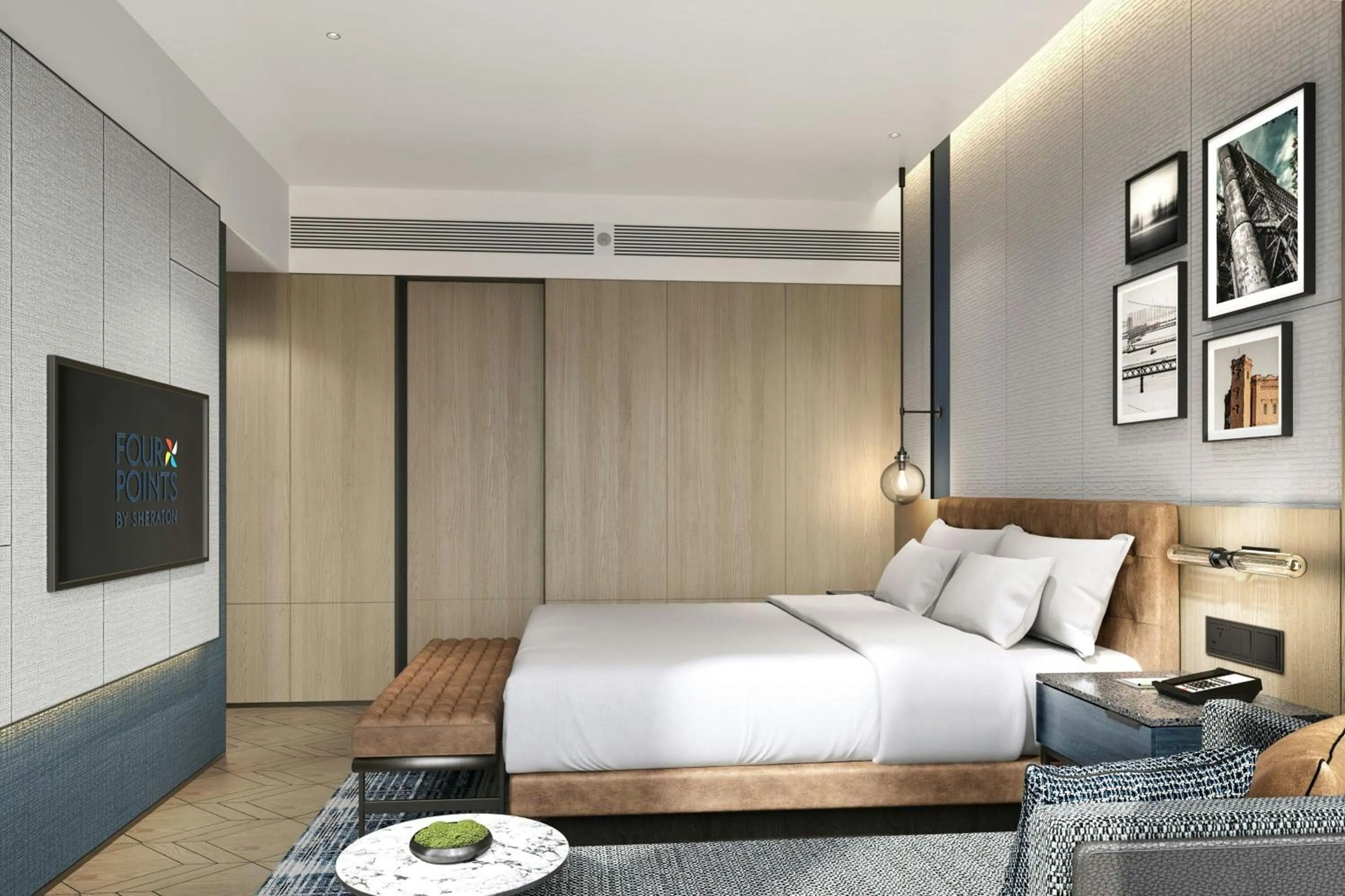 Bedroom, Bed in Four Points by Sheraton Wuhan Hankou