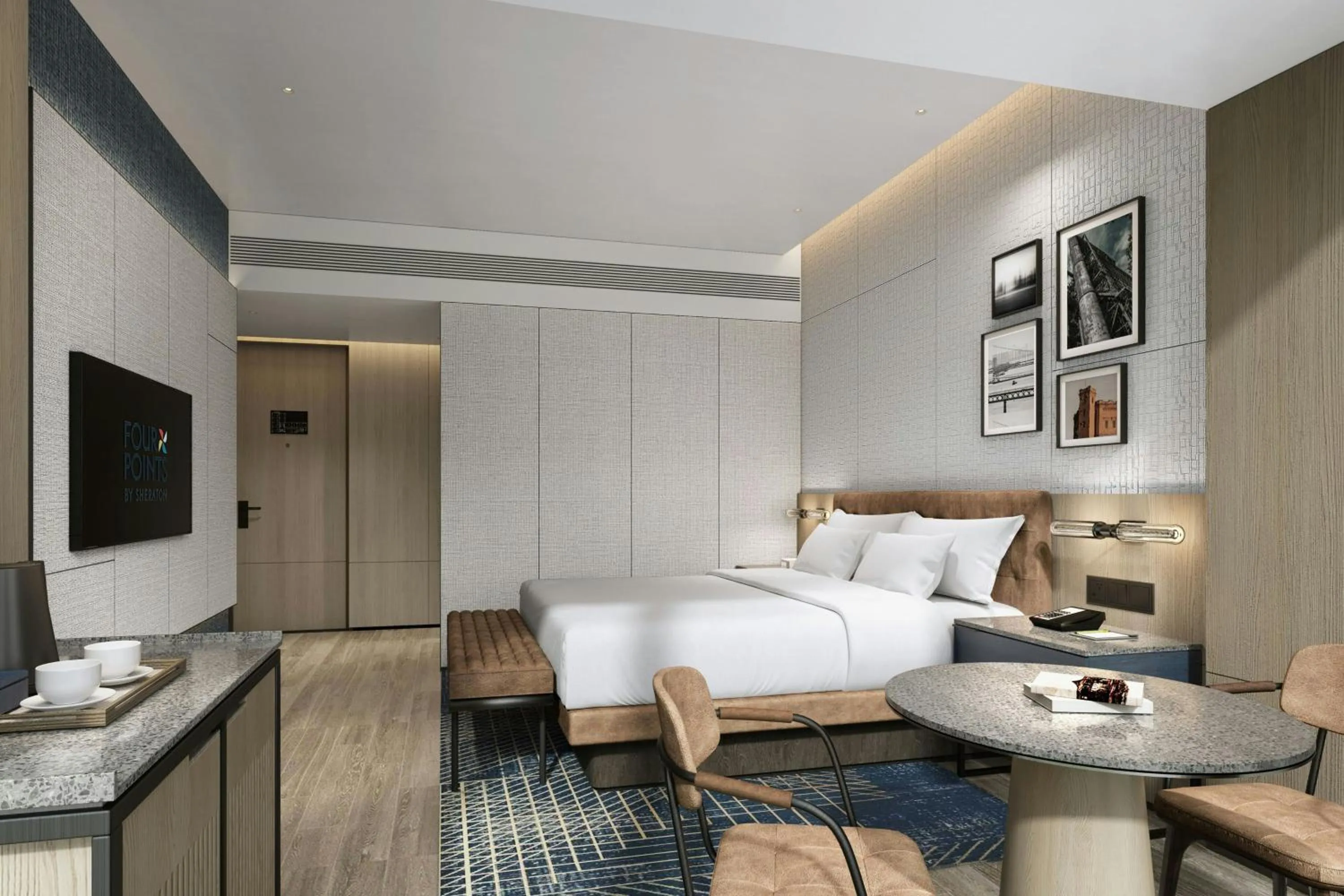 Photo of the whole room, Bed in Four Points by Sheraton Wuhan Hankou