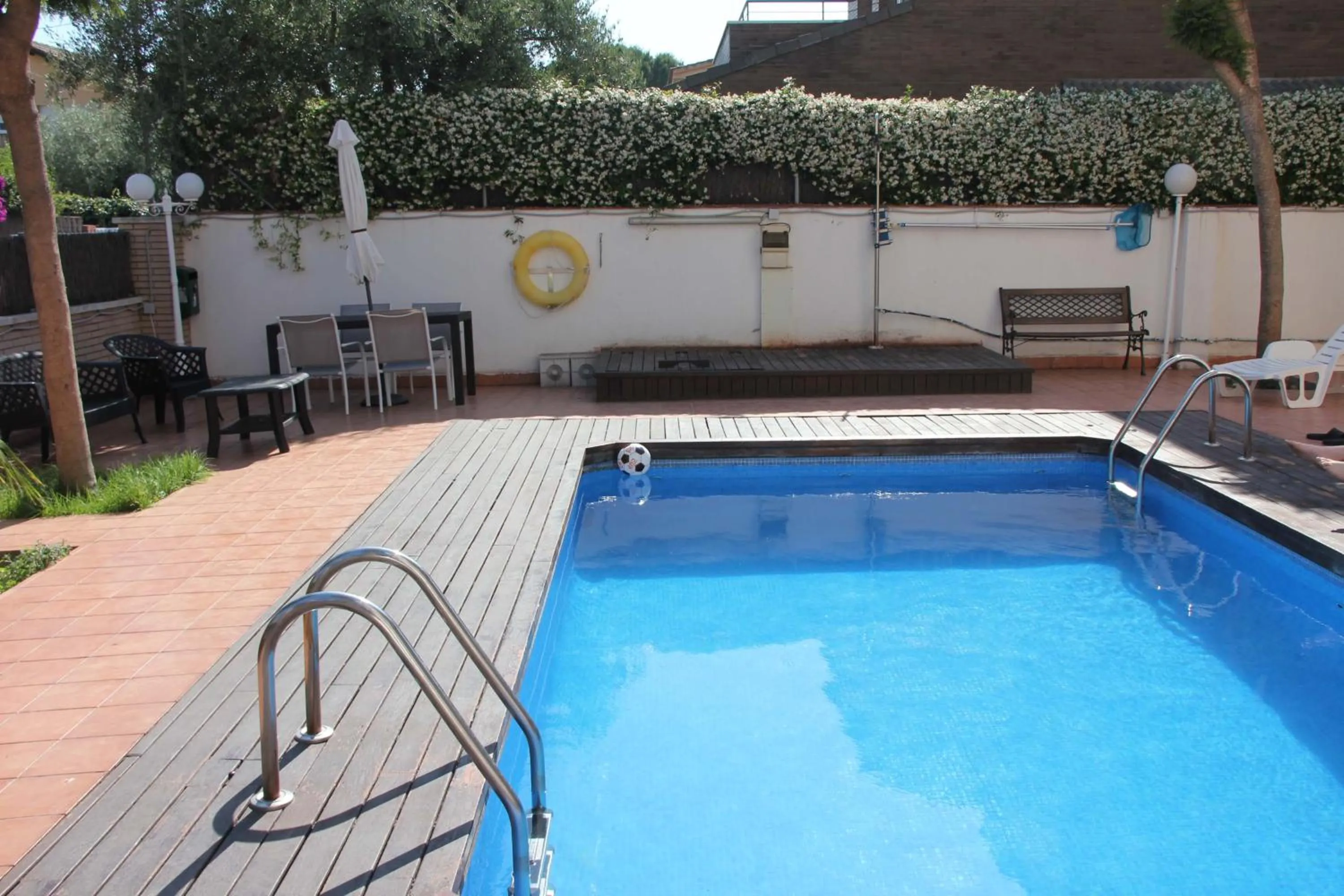 Pool view in Apartamentos CARU