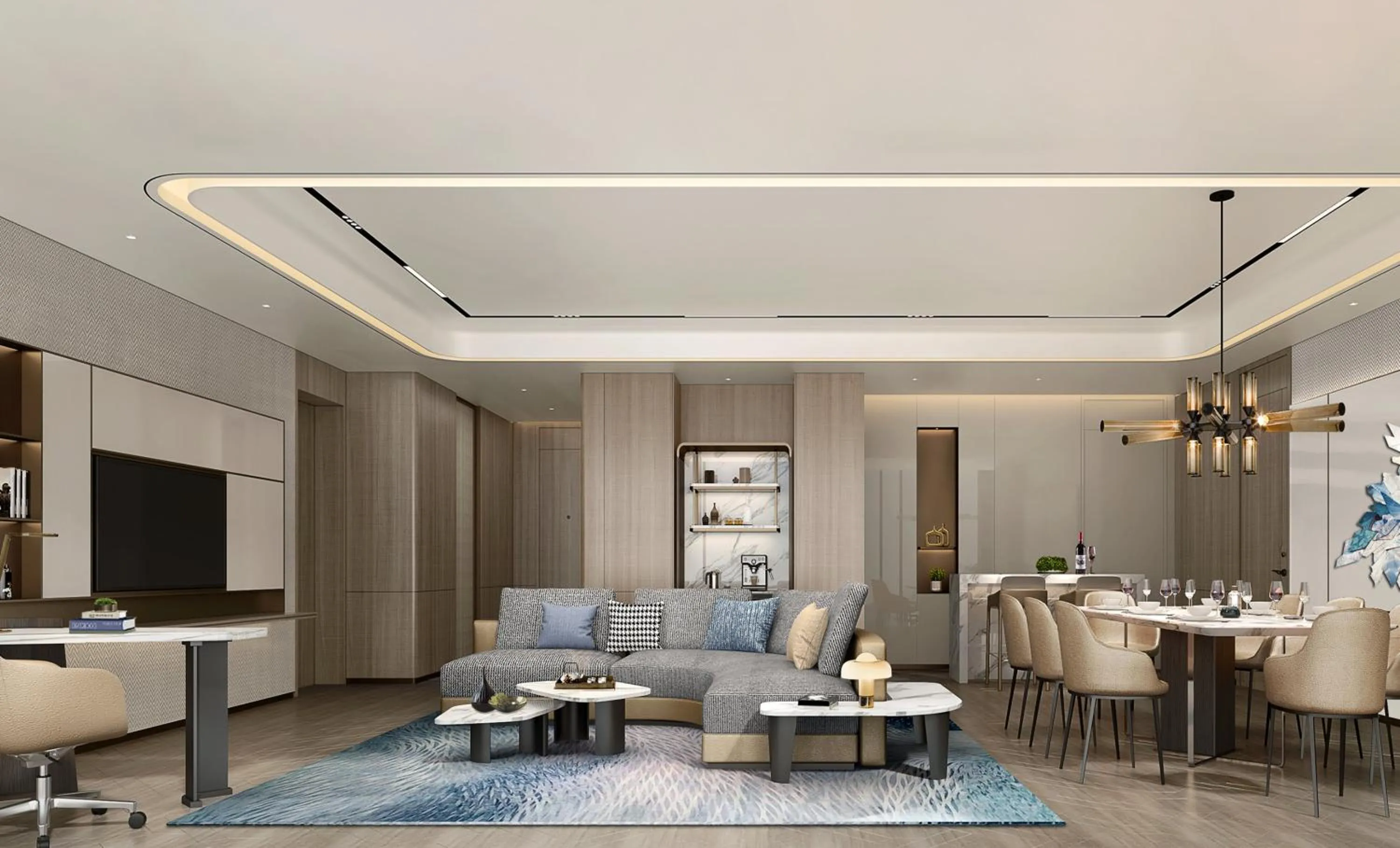 Photo of the whole room in Crowne Plaza Weihai Binhai by IHG