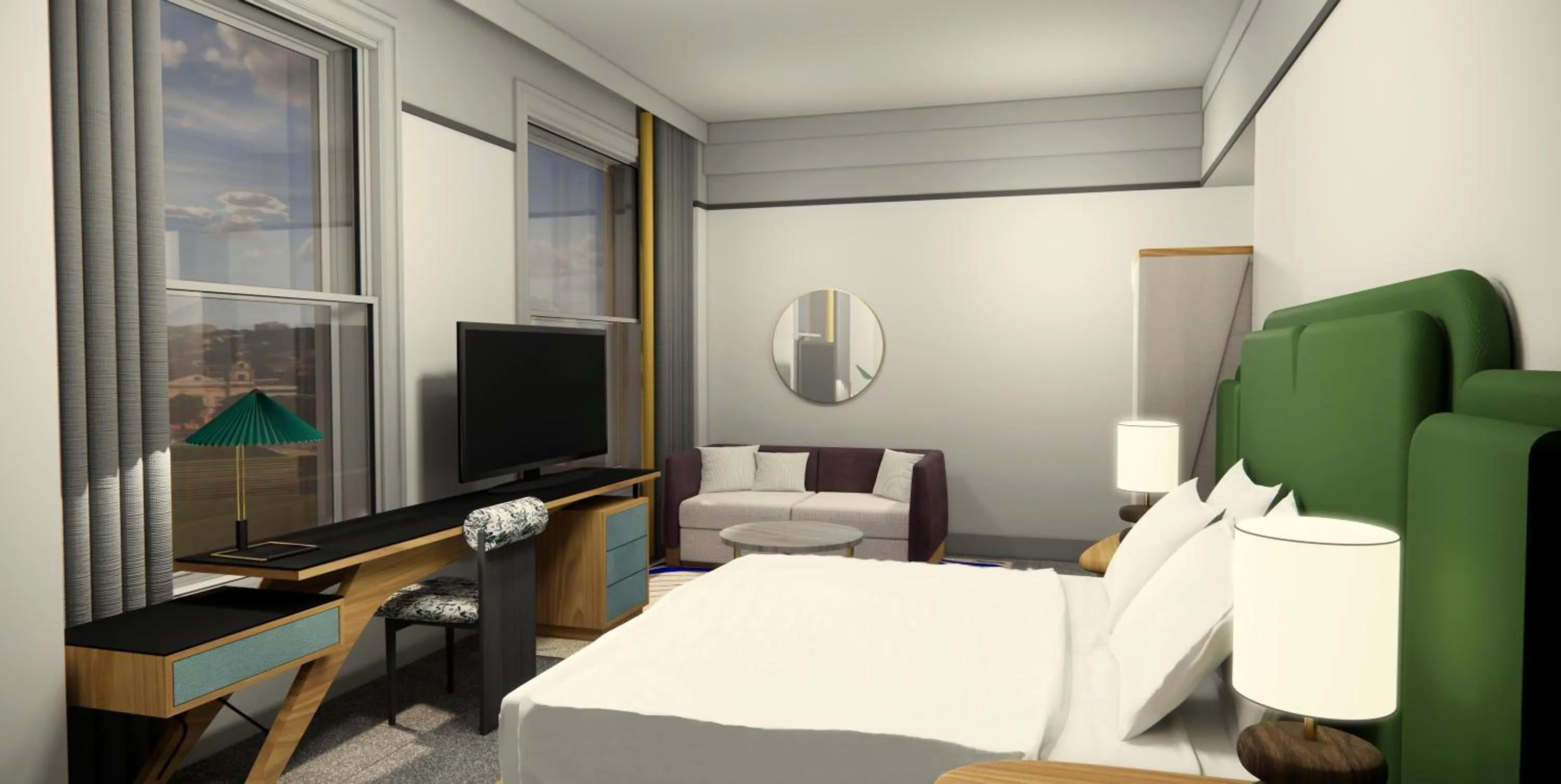 Bed in The Waymark Chattanooga, Tapestry Collection By Hilton