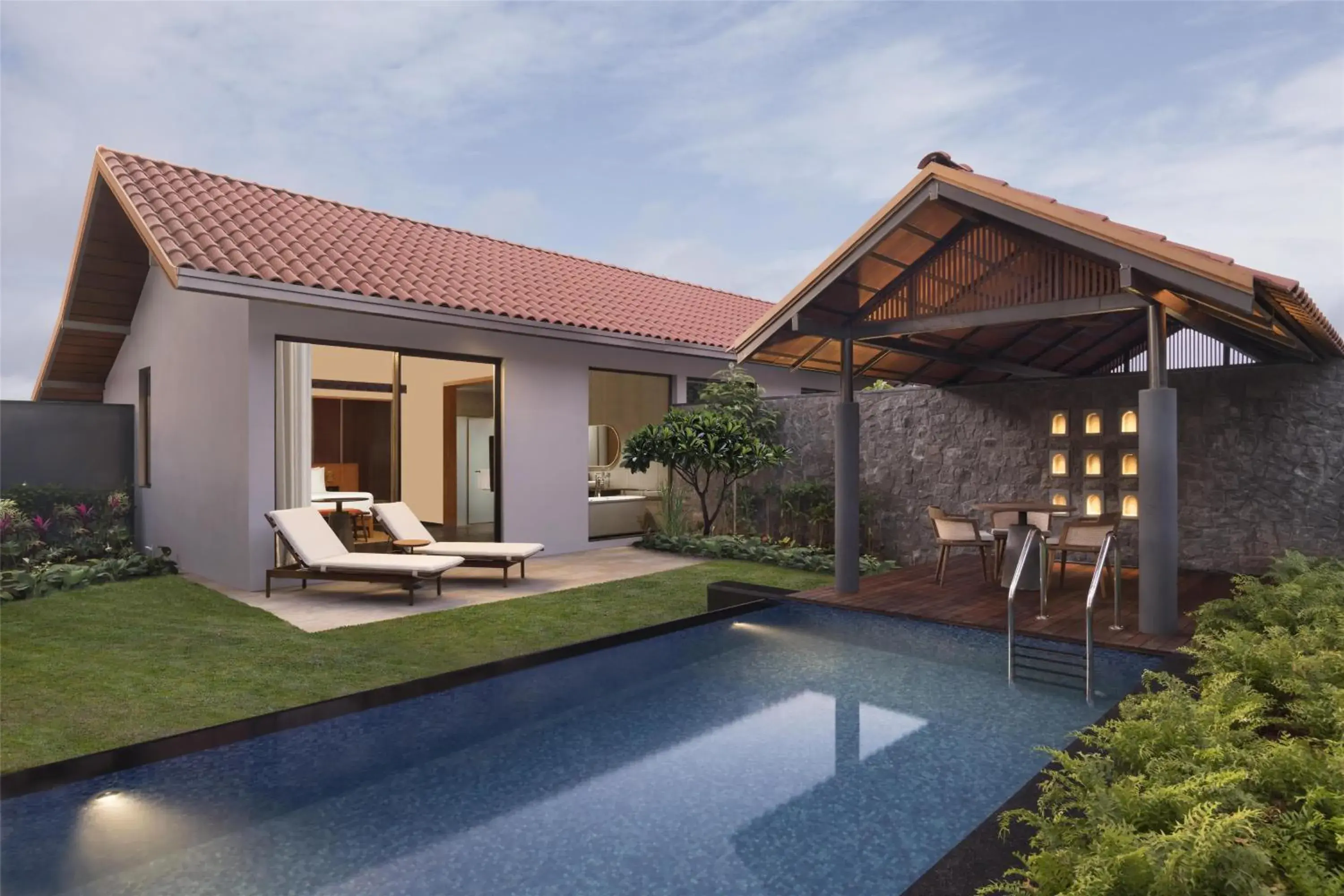 King Villa with Pool View in Hilton Hyderabad Genome Valley Resort & Spa King Villa with Pool View in Hilton Hyderabad Genome Valley Resort & Spa