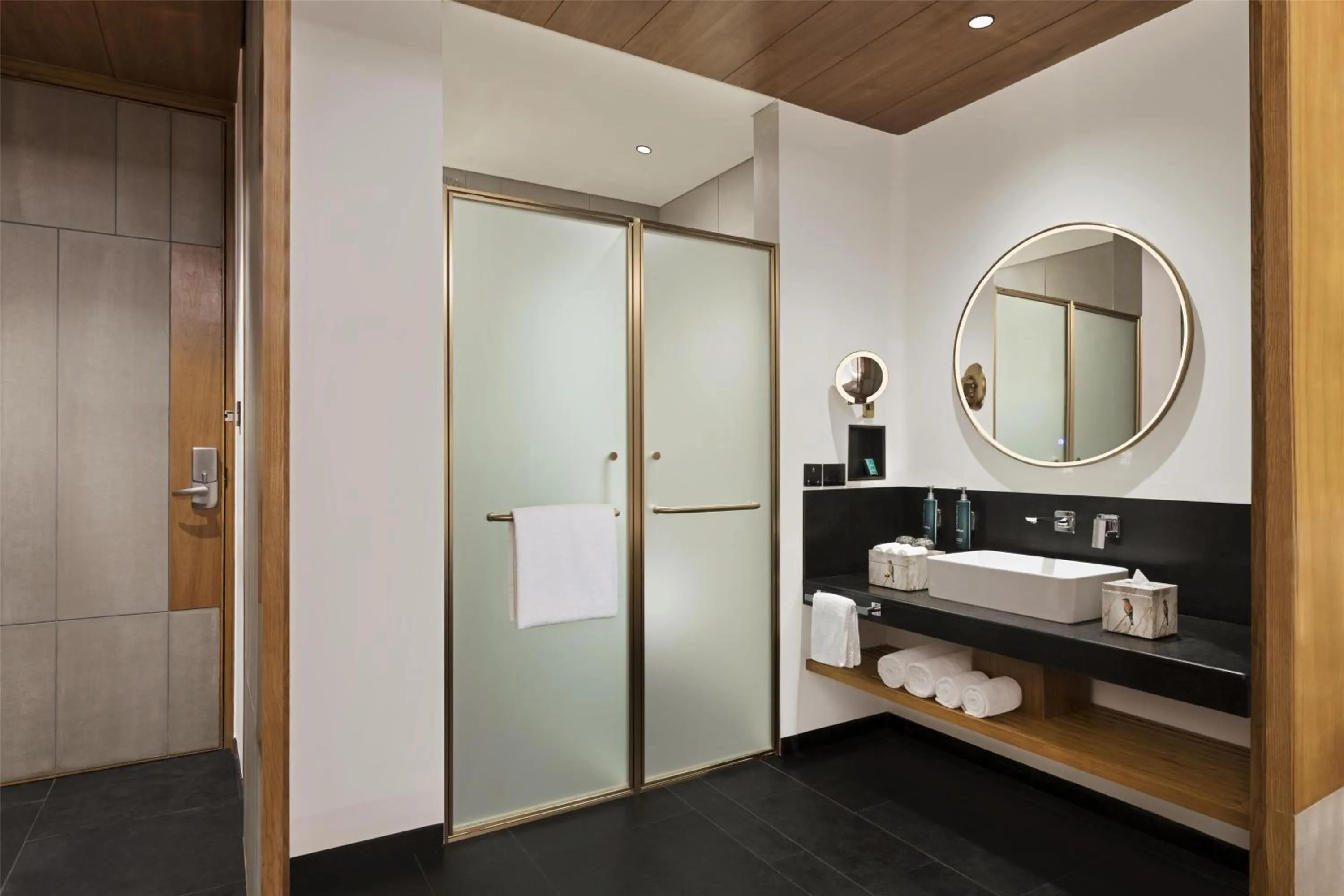 Bathroom in Hilton Hyderabad Genome Valley Resort & Spa