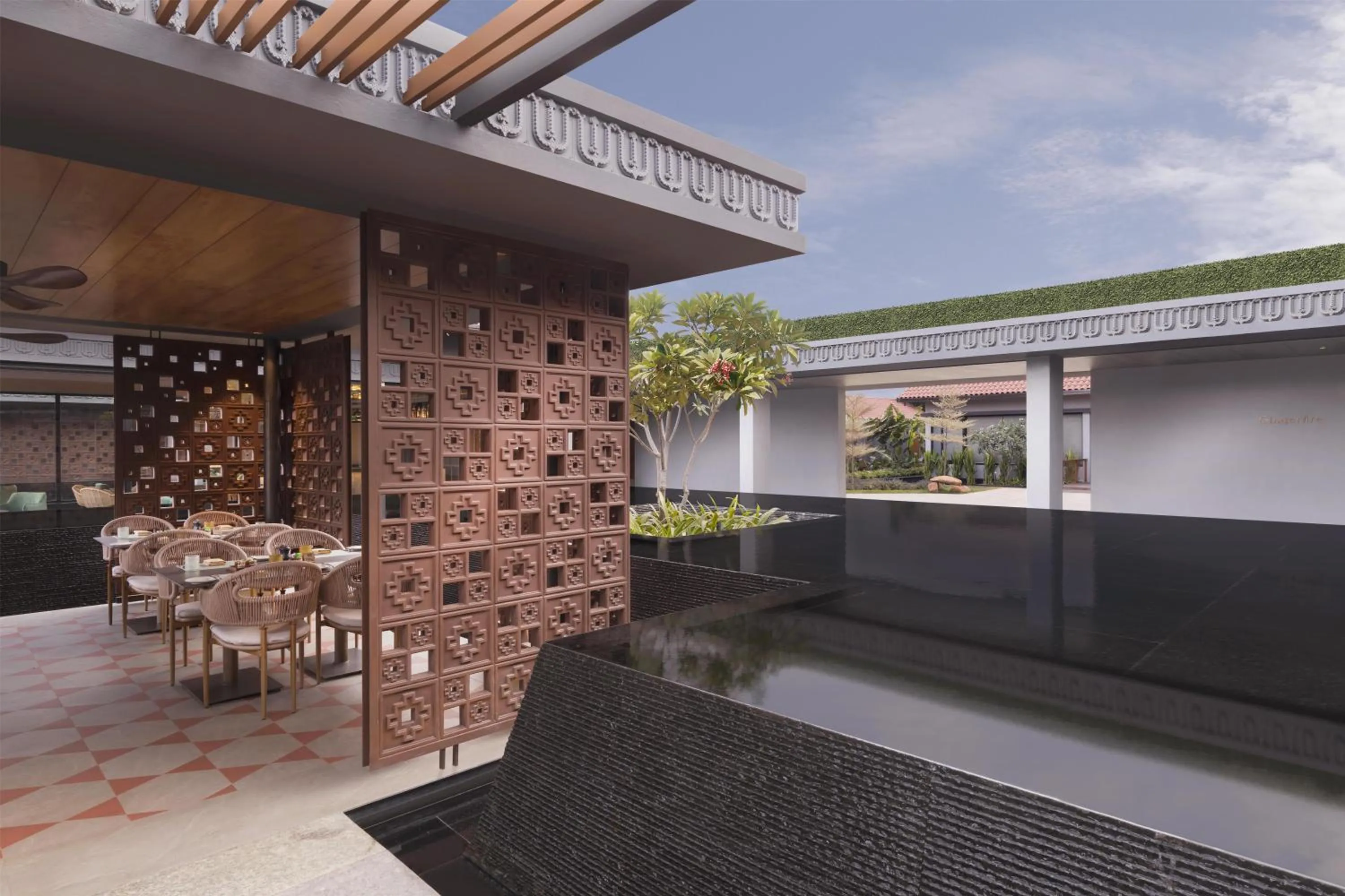 Restaurant/places to eat in Hilton Hyderabad Genome Valley Resort & Spa