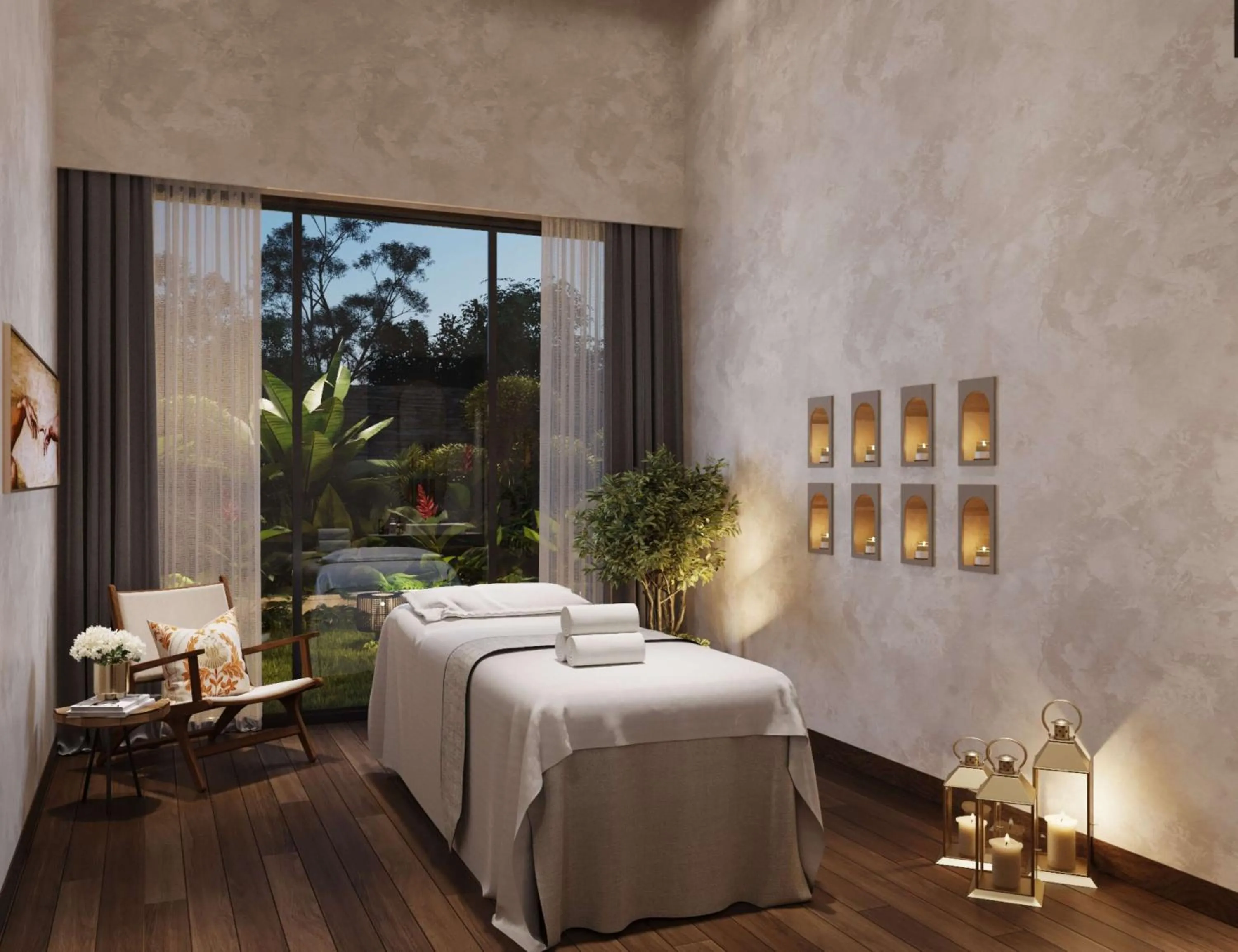 Spa and wellness centre/facilities, Bed in Hilton Hyderabad Genome Valley Resort & Spa