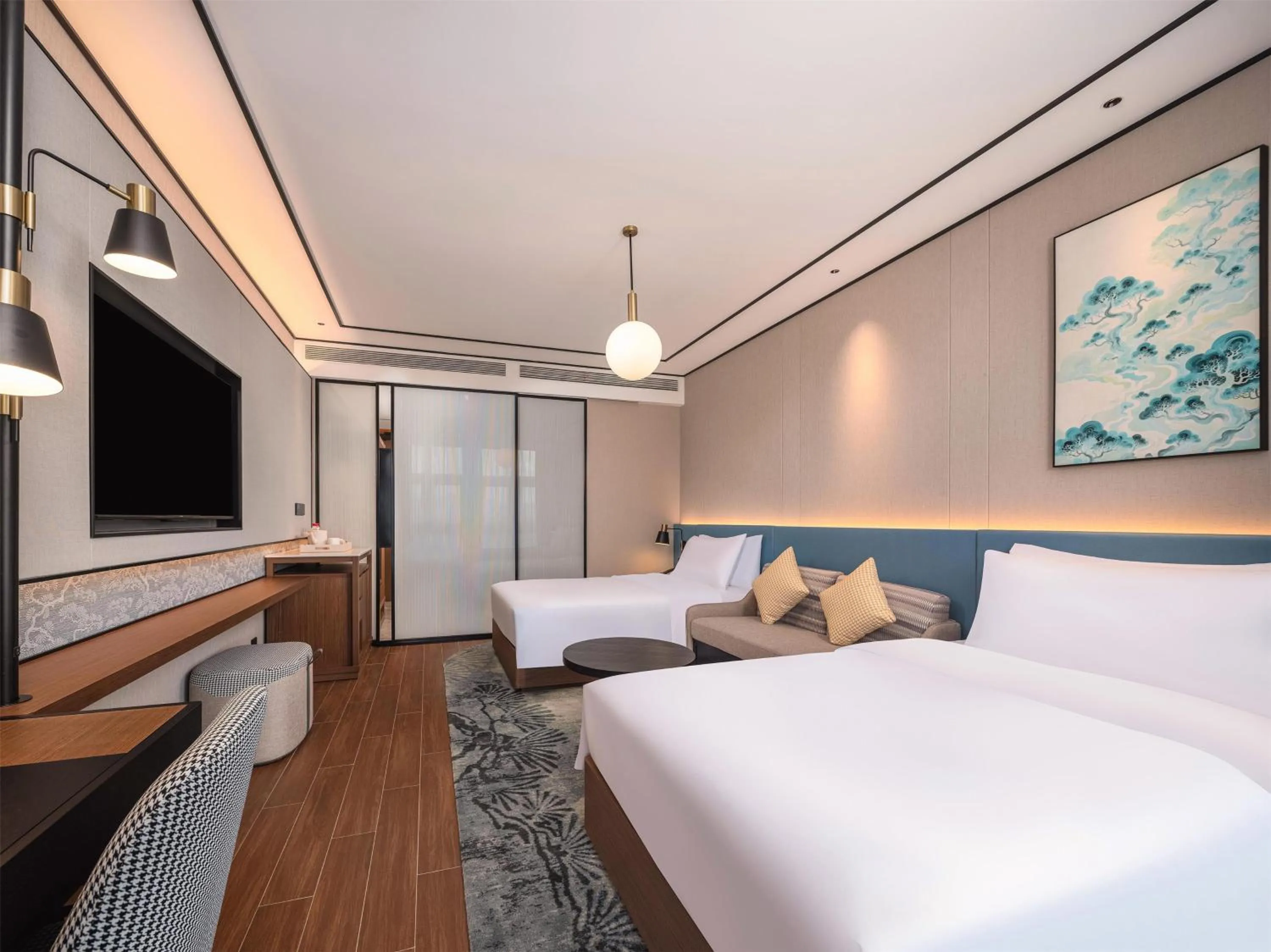 Bed in Hilton Garden Inn Huangshan Huizhou