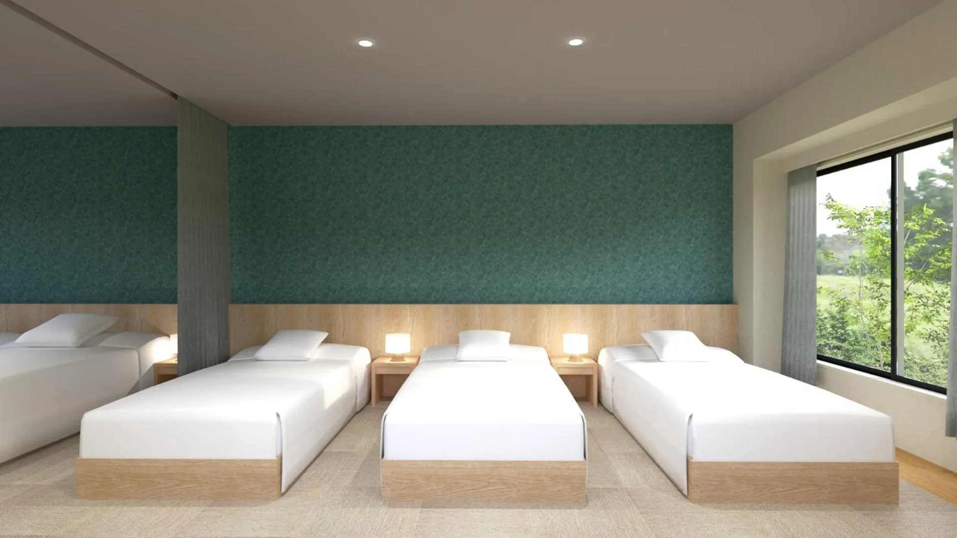 Bed in Hotel Laforet Nasu