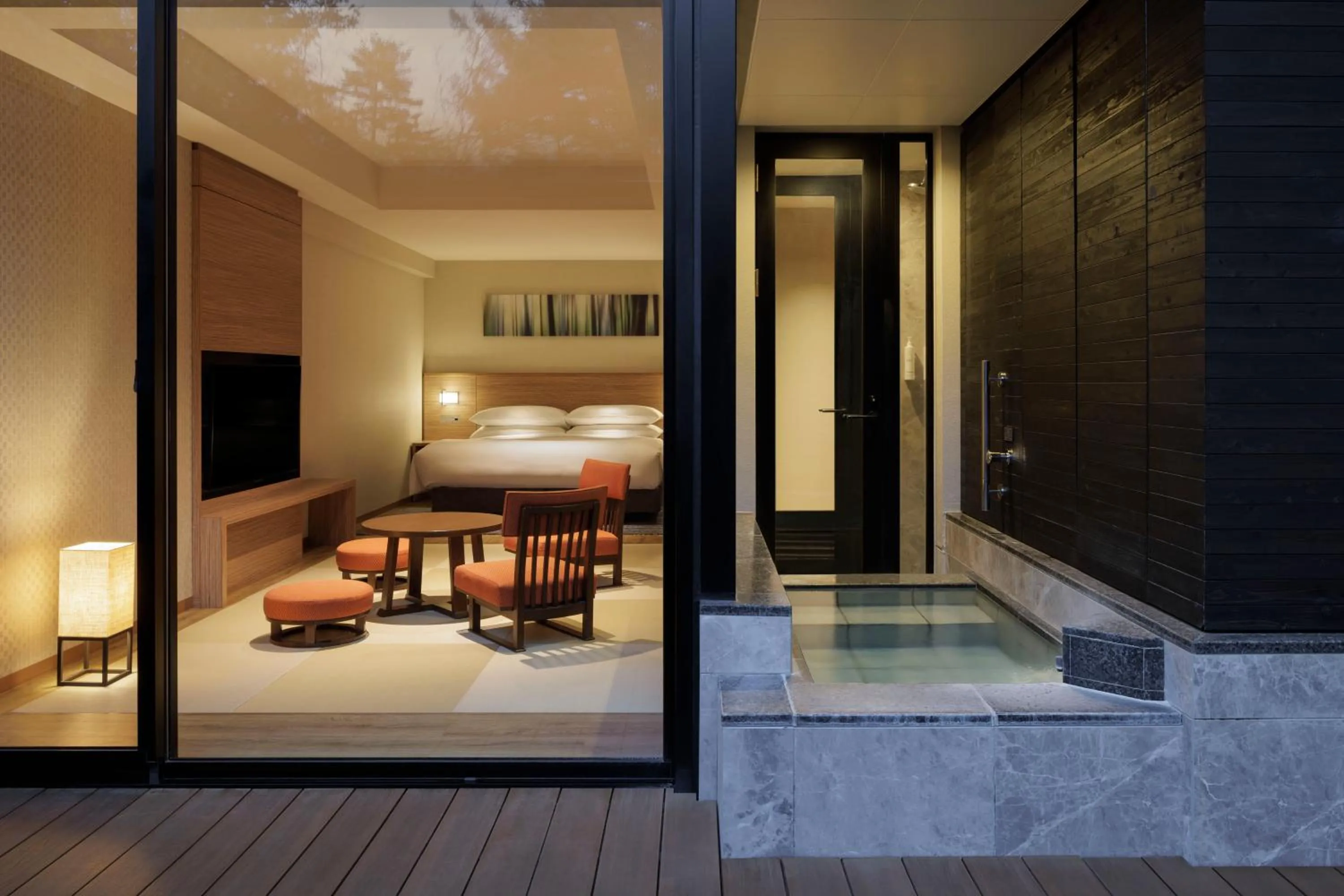 Photo of the whole room, Bed in Karuizawa Marriott Hotel