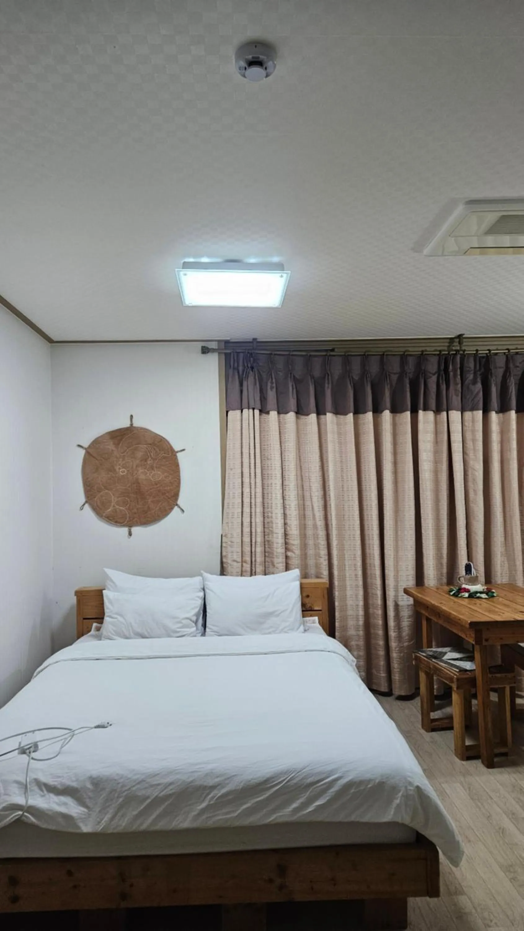 Bed in Jeju Wayo Pension