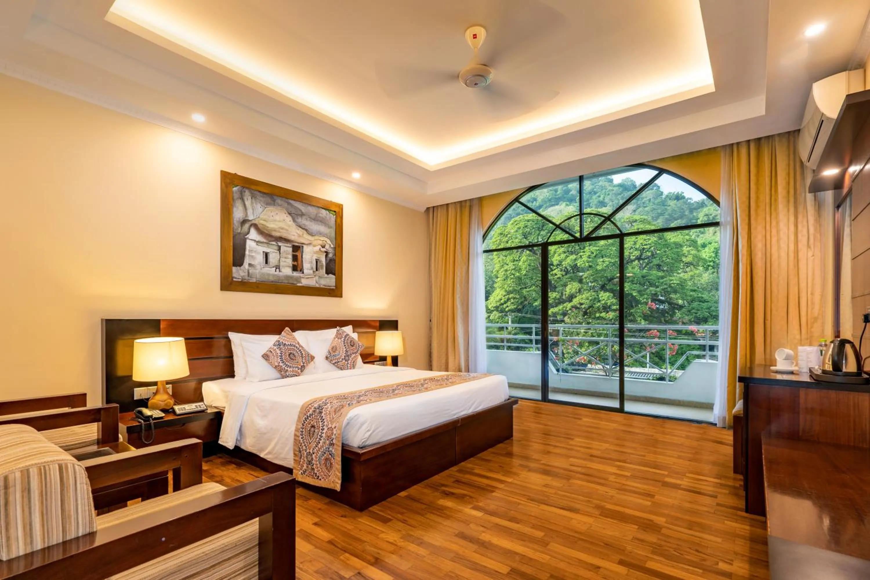 Photo of the whole room, Bed in Kandyan Reach Hotel