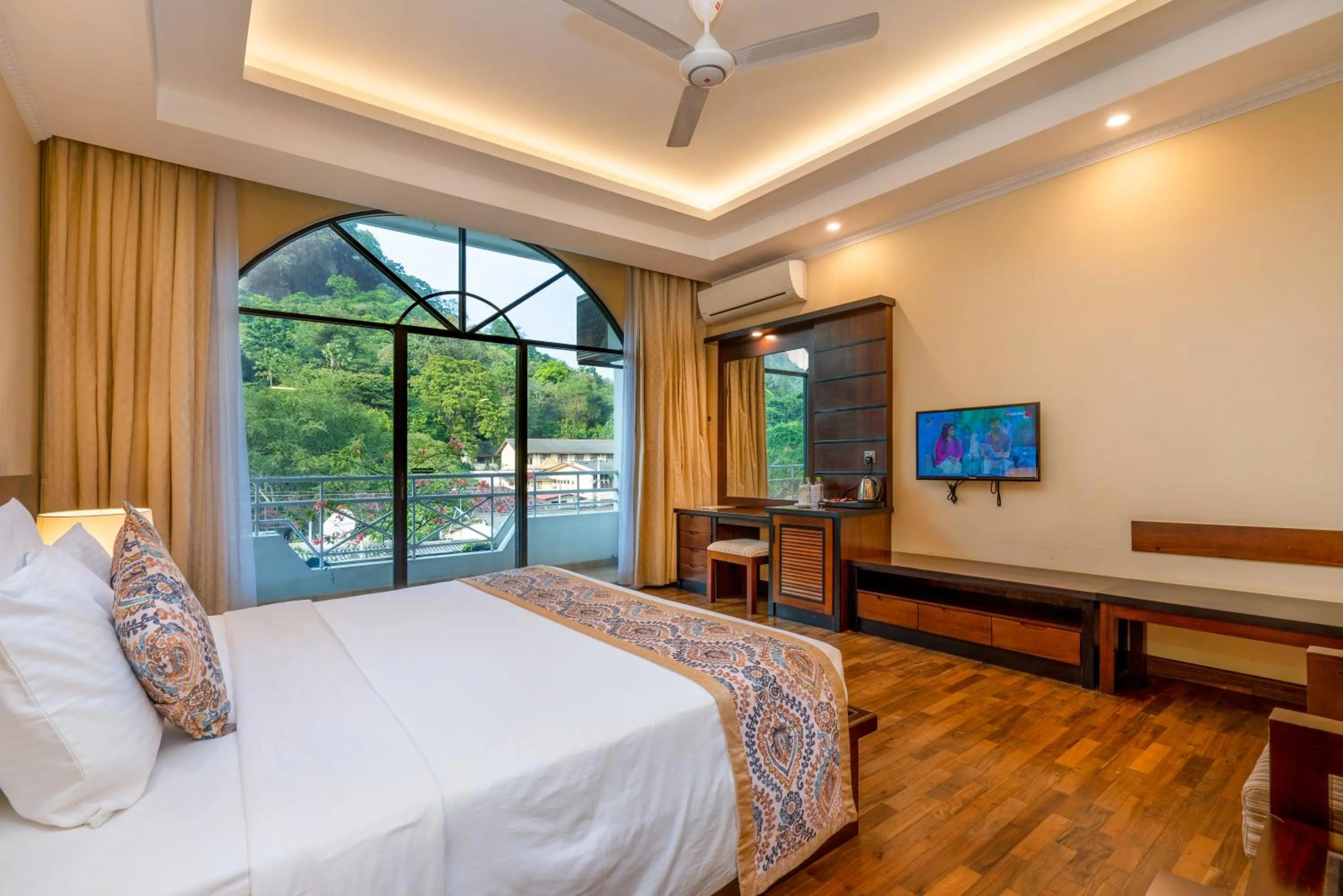 View (from property/room), Bed in Kandyan Reach Hotel