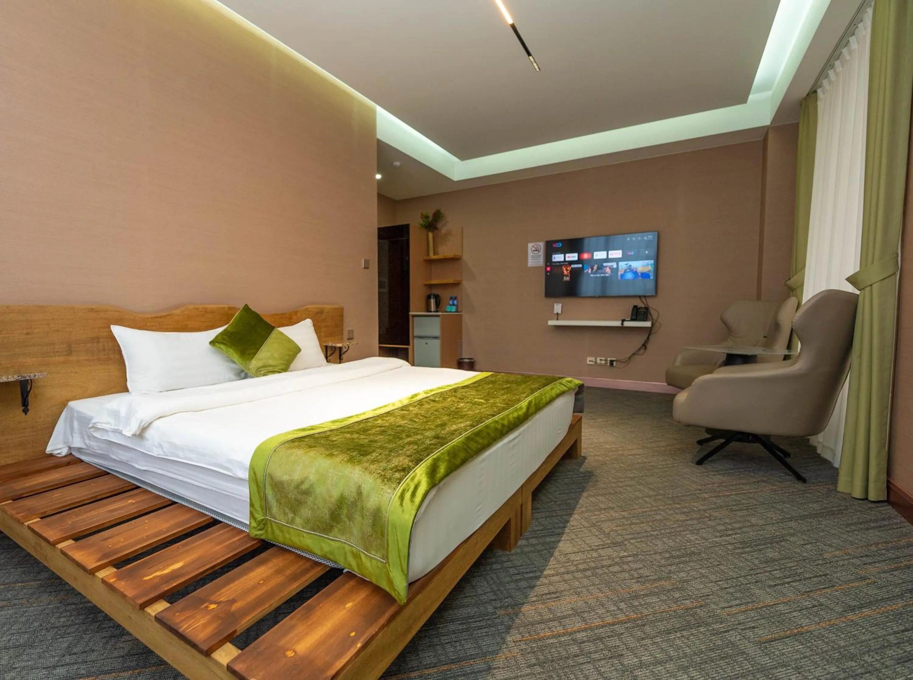 Bed in Amgun Hotel Ulaanbaatar