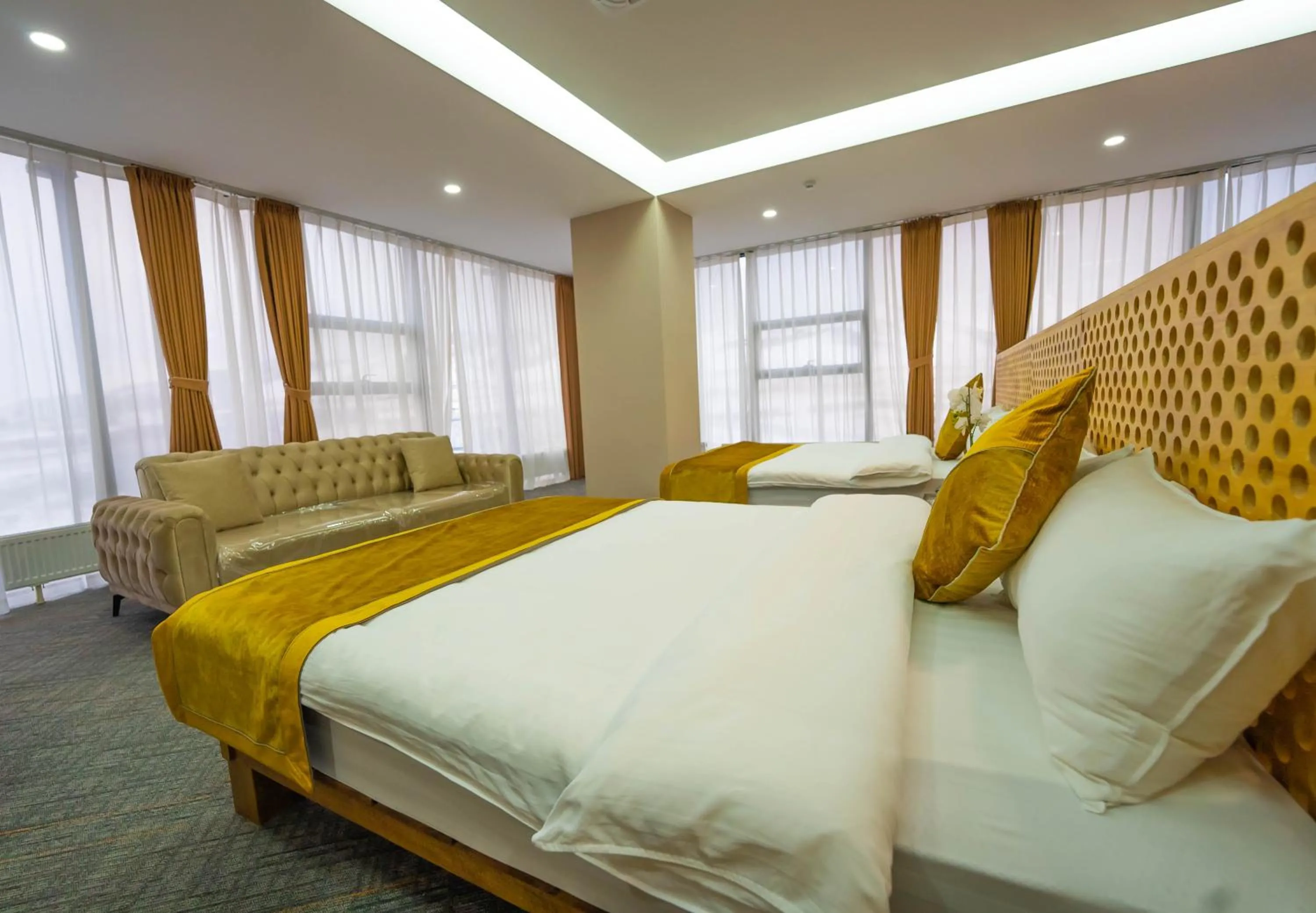 Bed in Amgun Hotel Ulaanbaatar