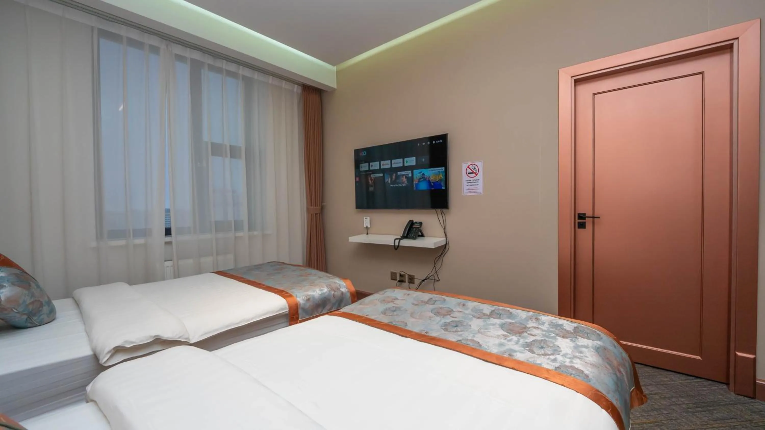 Bed in Amgun Hotel Ulaanbaatar