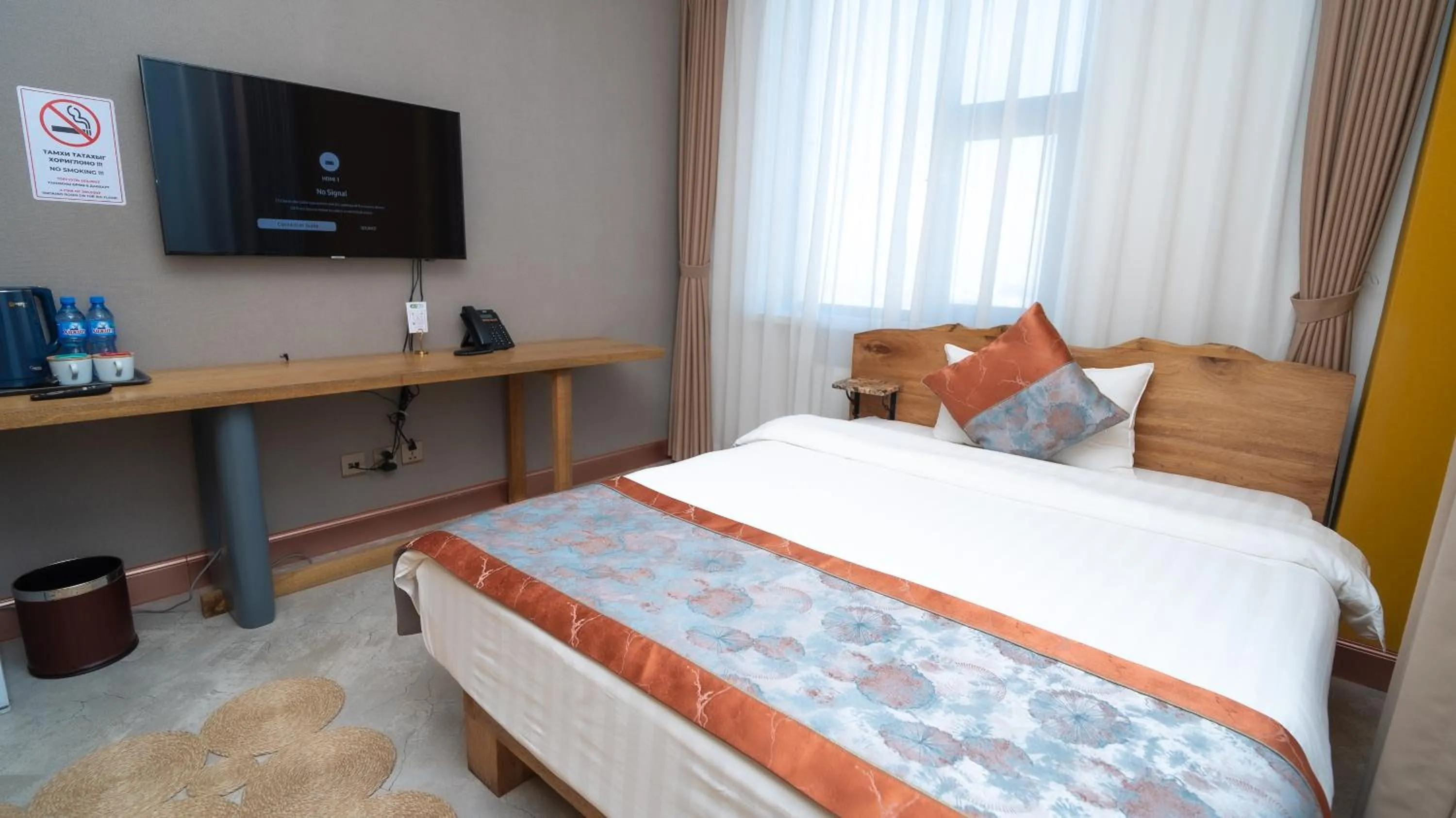 Bed in Amgun Hotel Ulaanbaatar