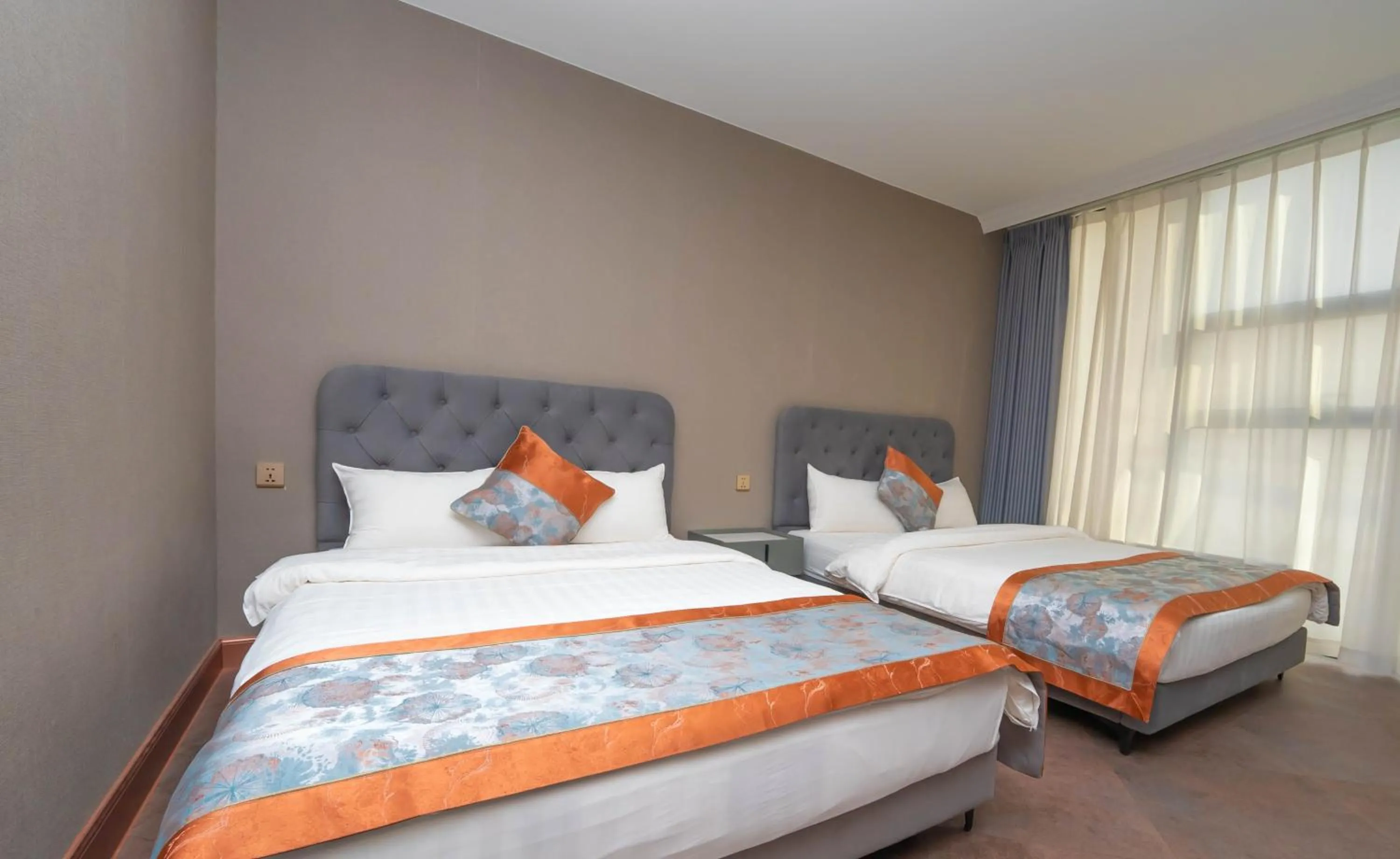 Bed in Amgun Hotel Ulaanbaatar