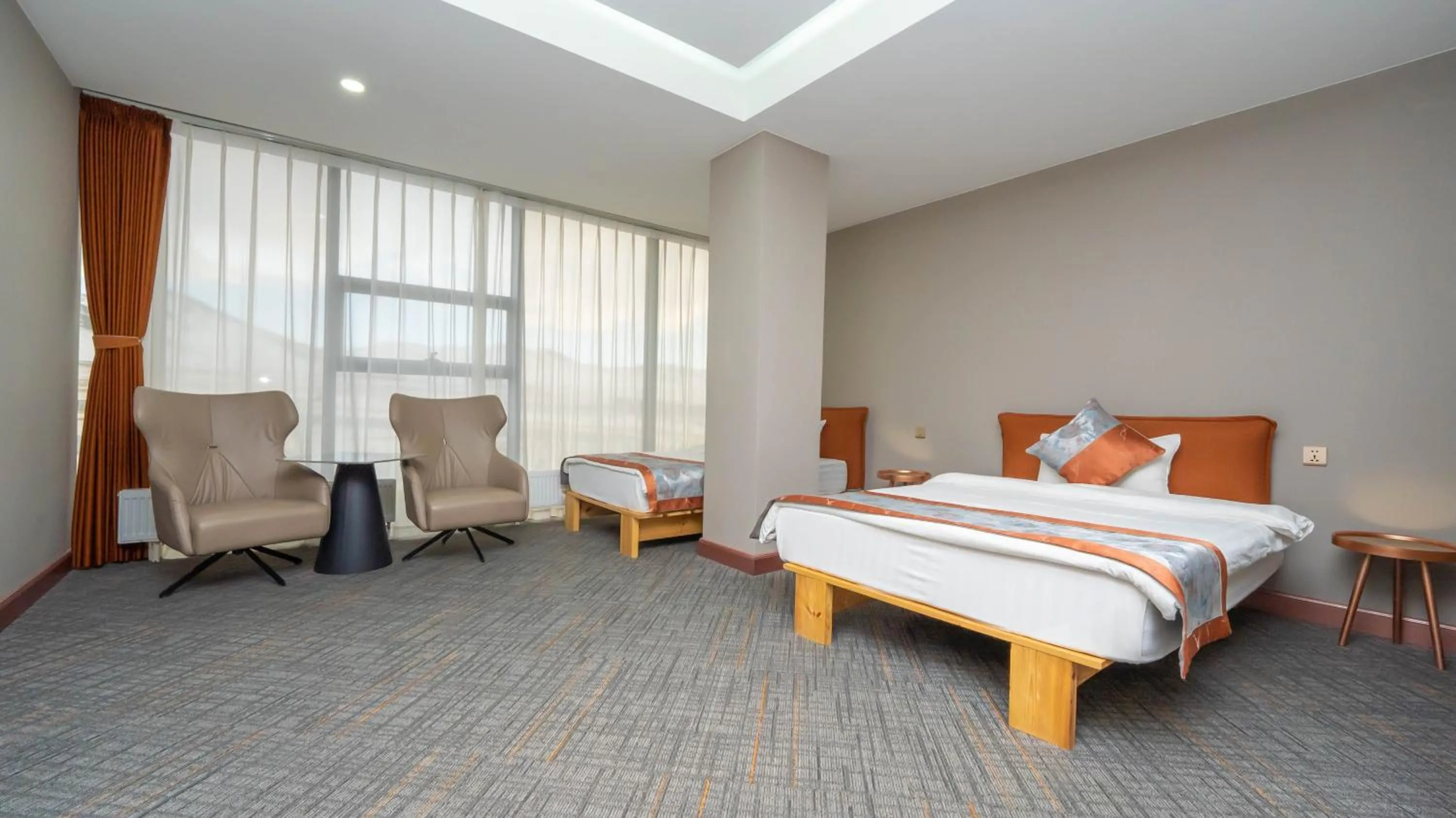 TV and multimedia, Bed in Amgun Hotel Ulaanbaatar