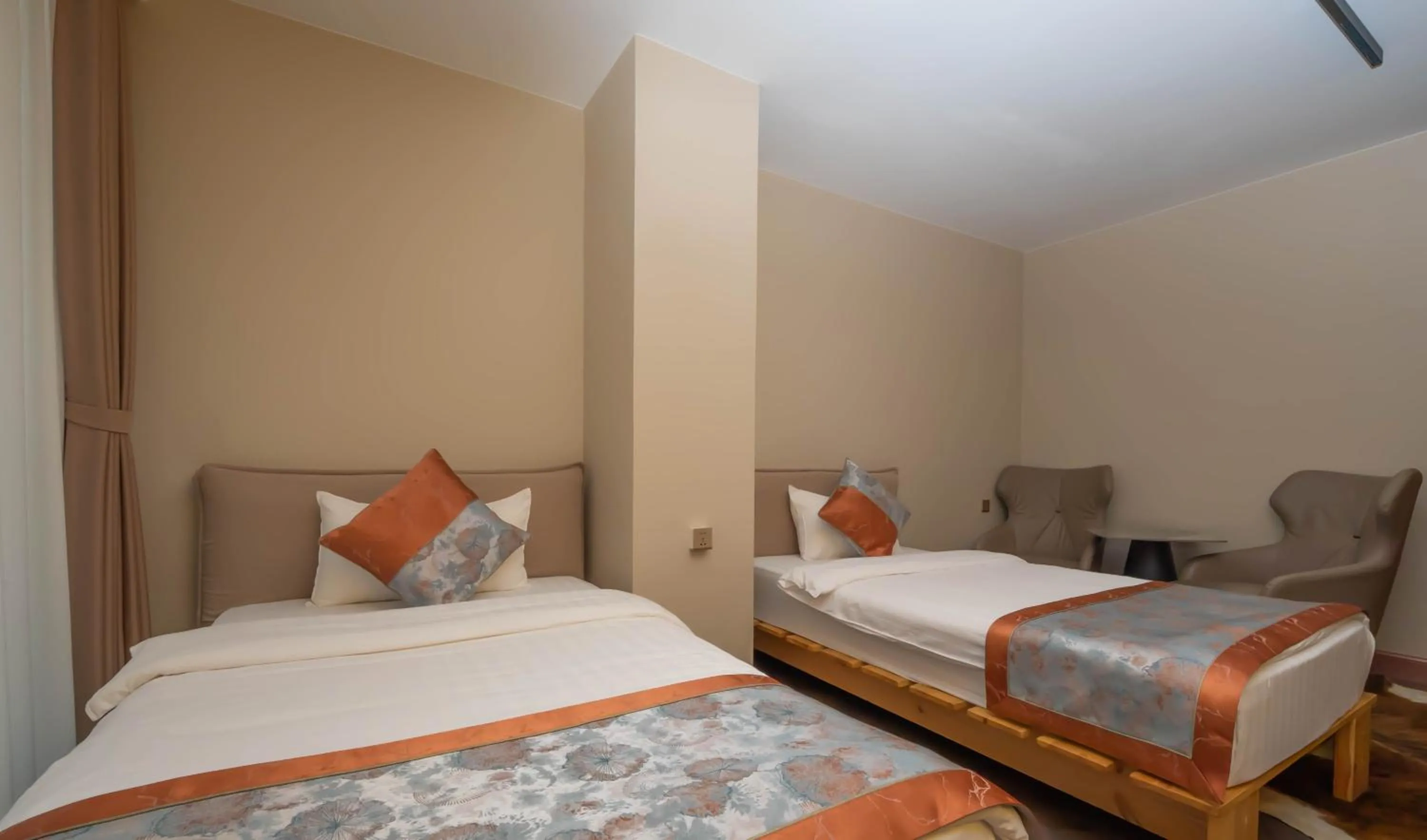 Bed in Amgun Hotel Ulaanbaatar