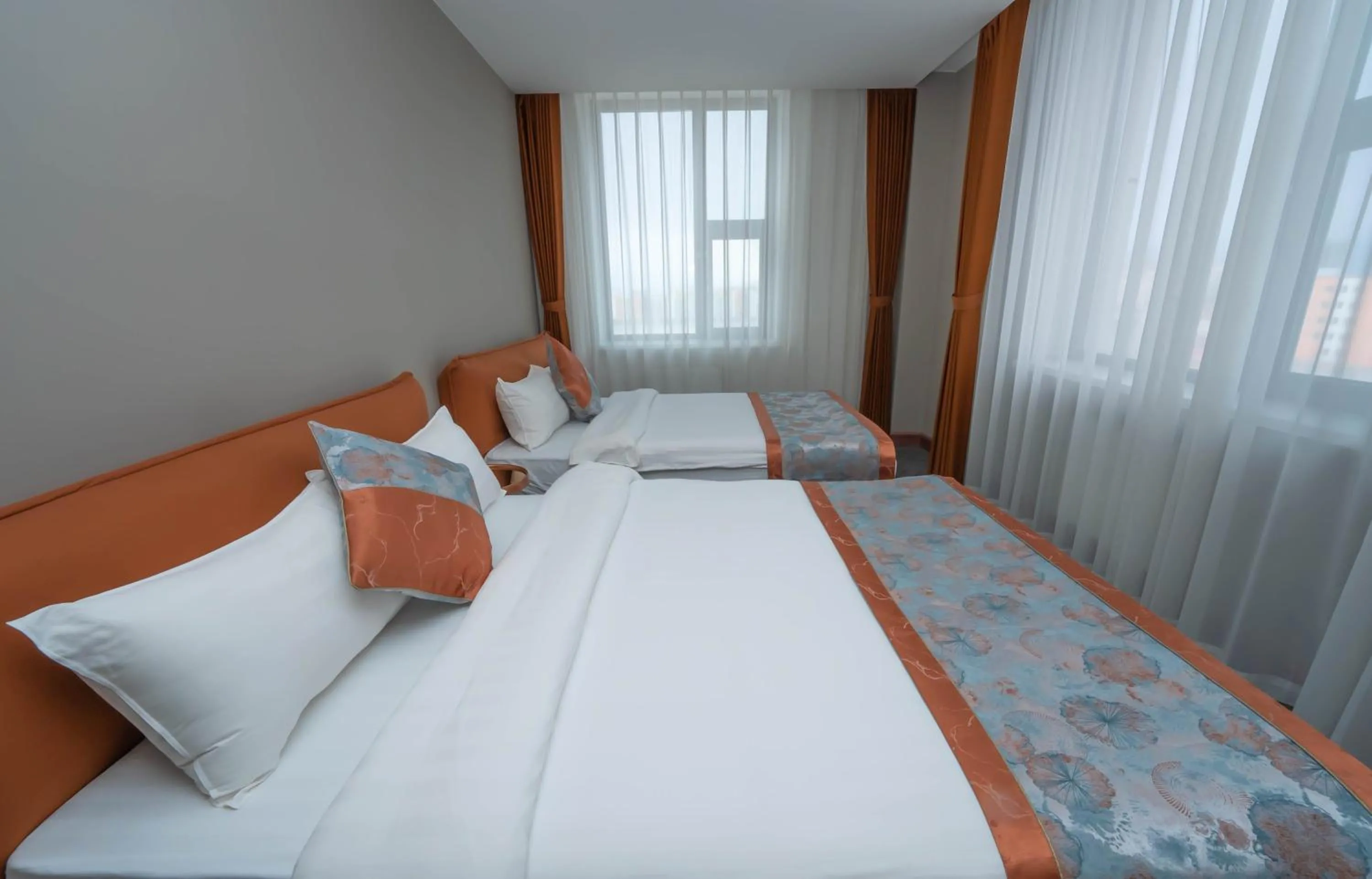 Bed in Amgun Hotel Ulaanbaatar