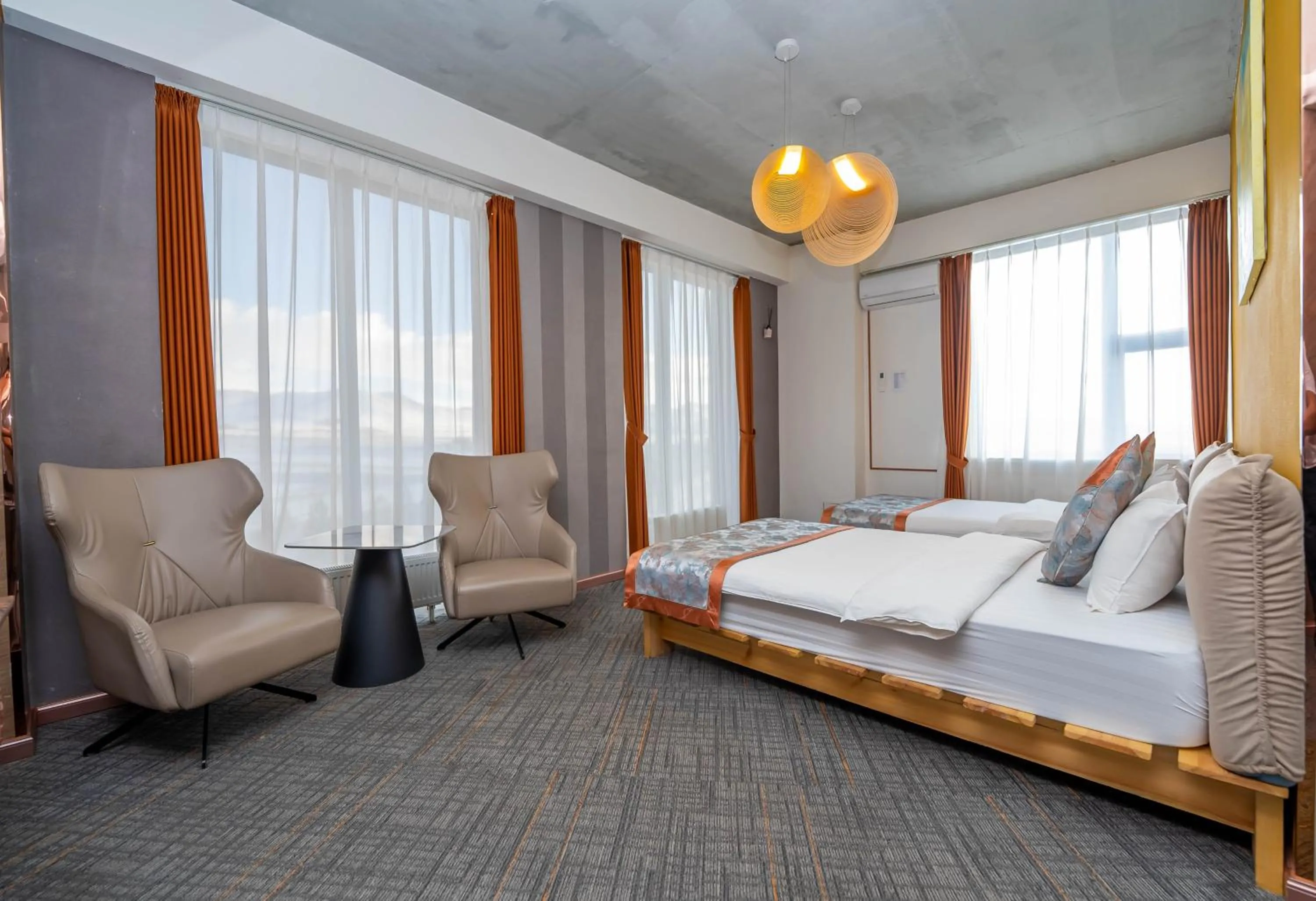 Bed in Amgun Hotel Ulaanbaatar