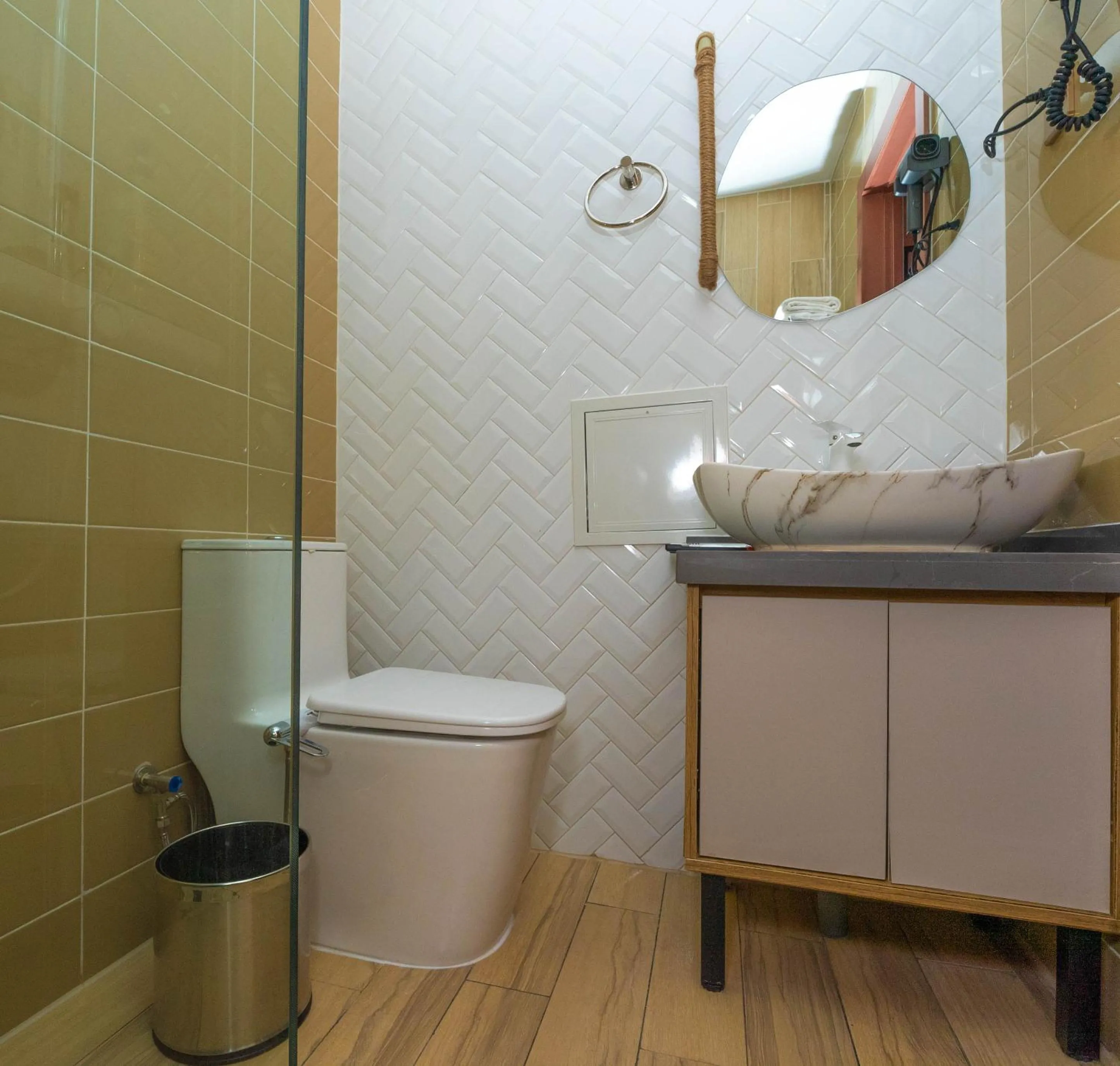 Toilet in Amgun Hotel Ulaanbaatar