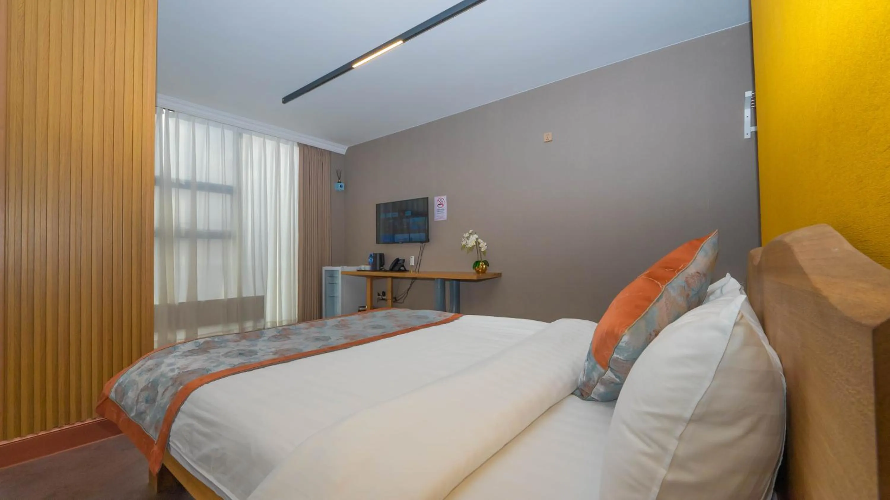 Bed in Amgun Hotel Ulaanbaatar
