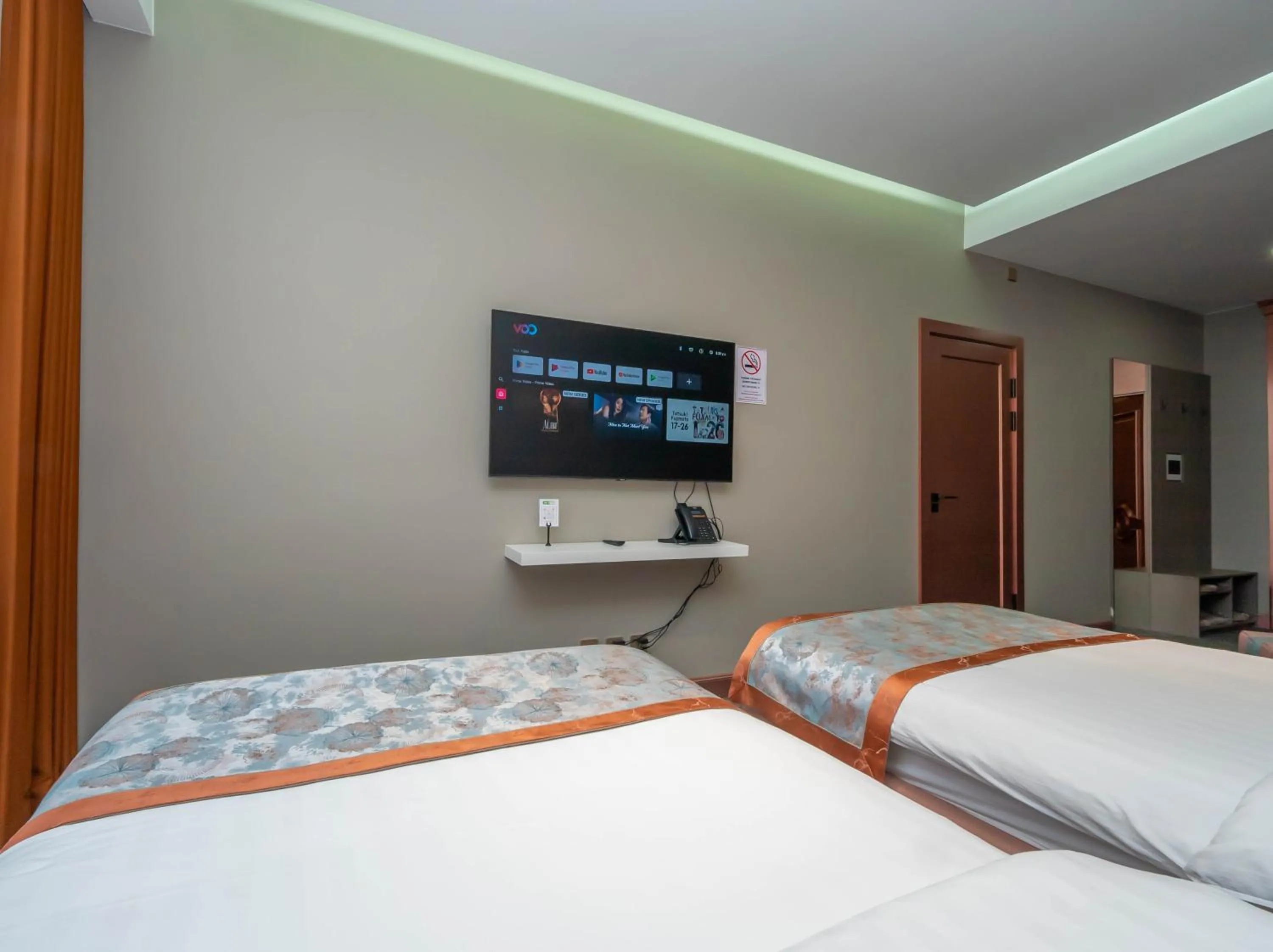 Bed in Amgun Hotel Ulaanbaatar