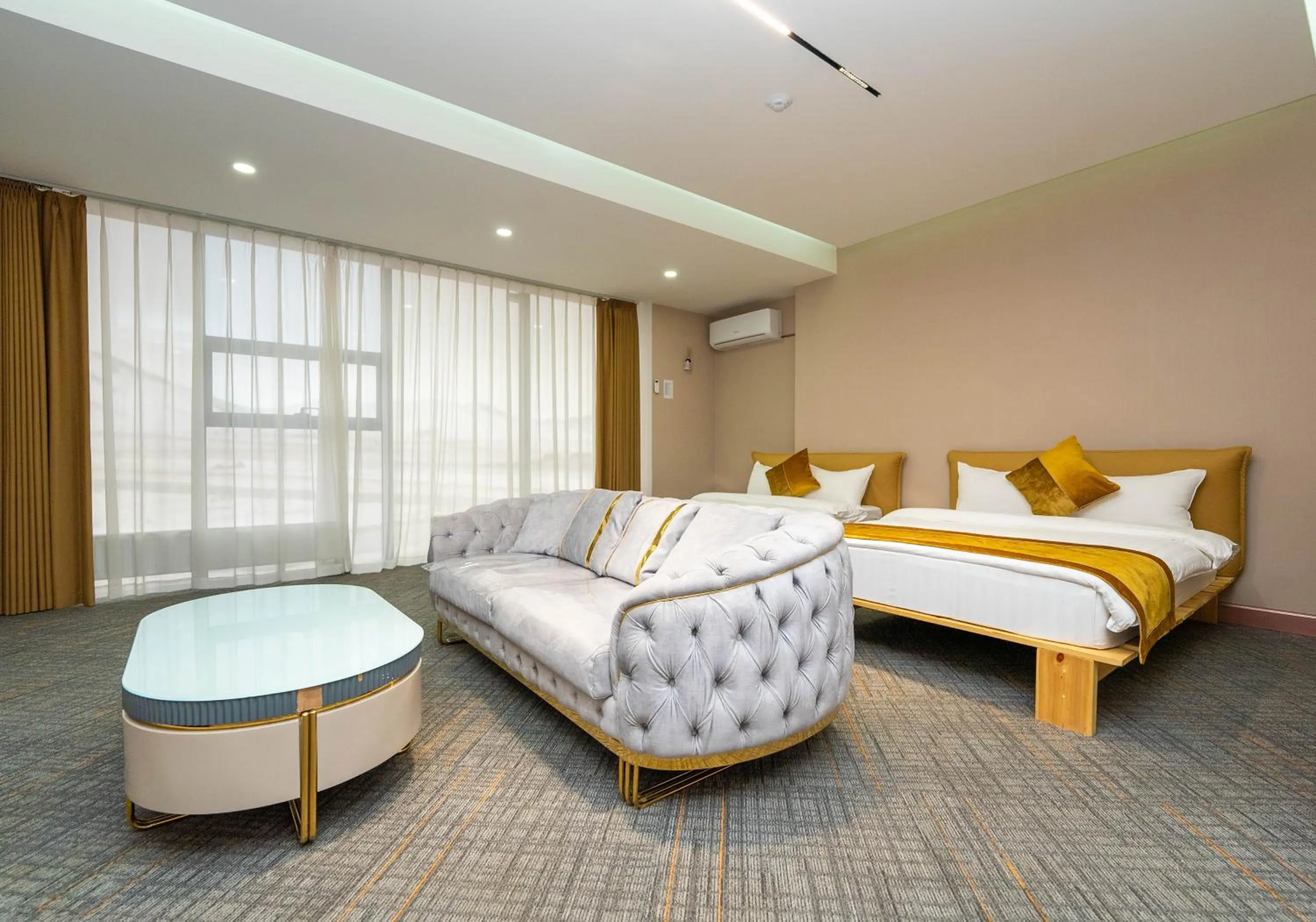 Bed in Amgun Hotel Ulaanbaatar