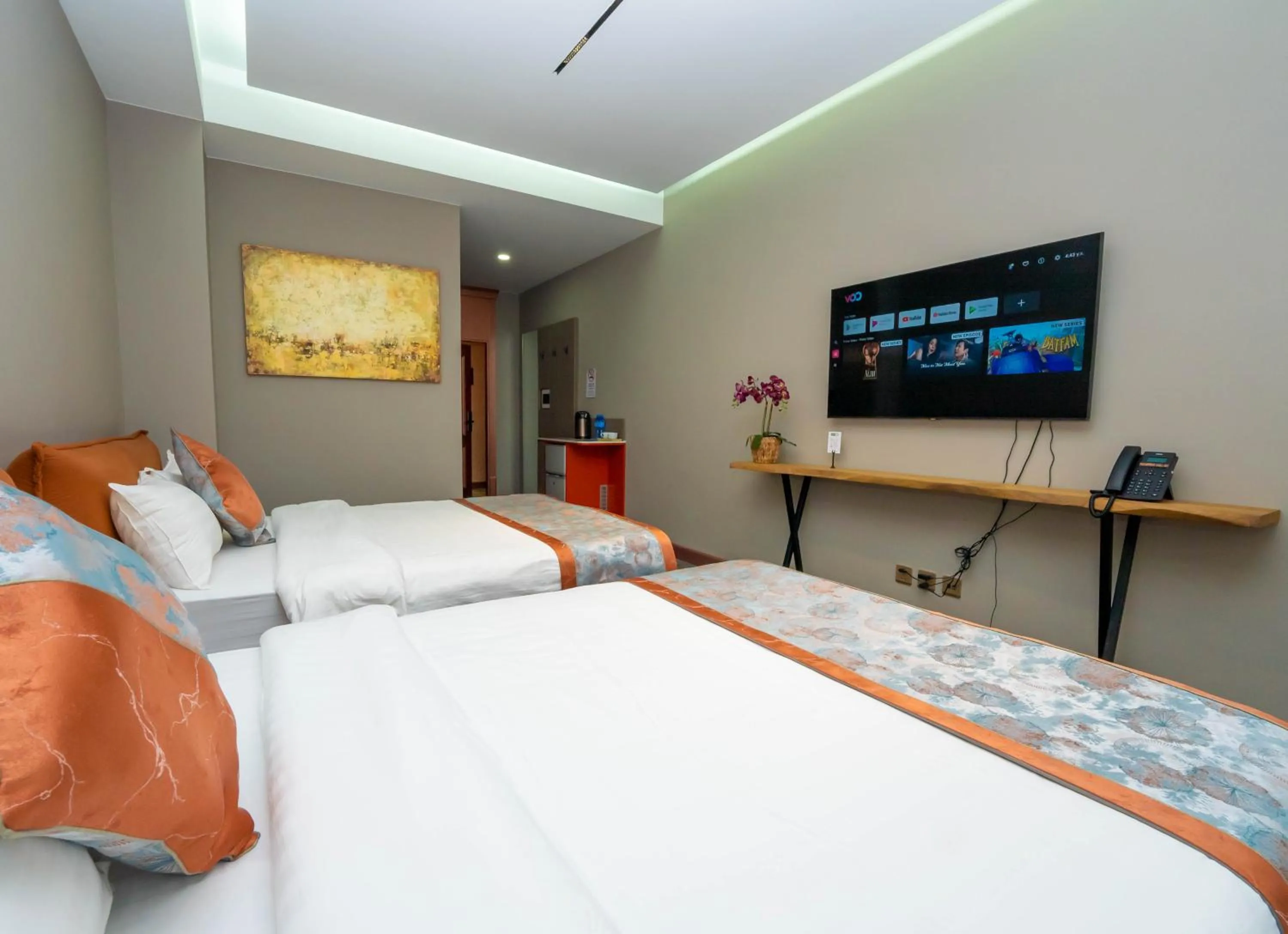 Bed in Amgun Hotel Ulaanbaatar
