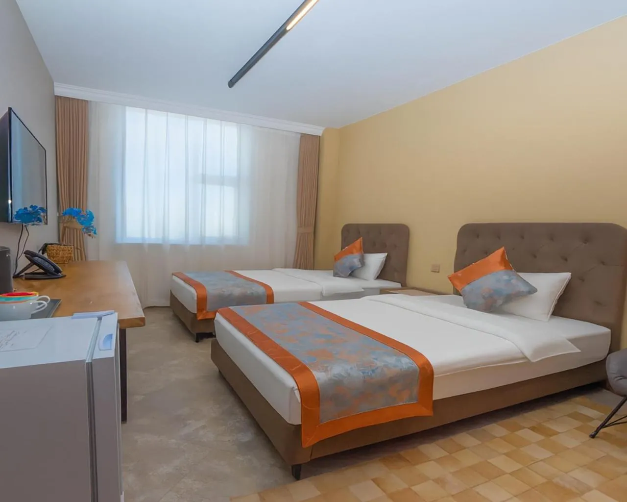Bed in Amgun Hotel Ulaanbaatar