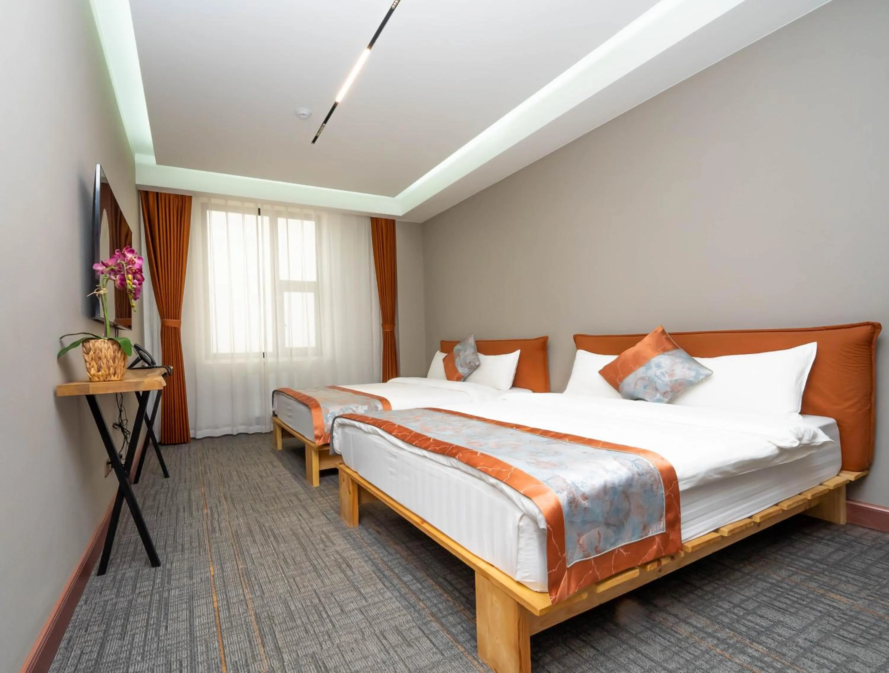 Bed in Amgun Hotel Ulaanbaatar