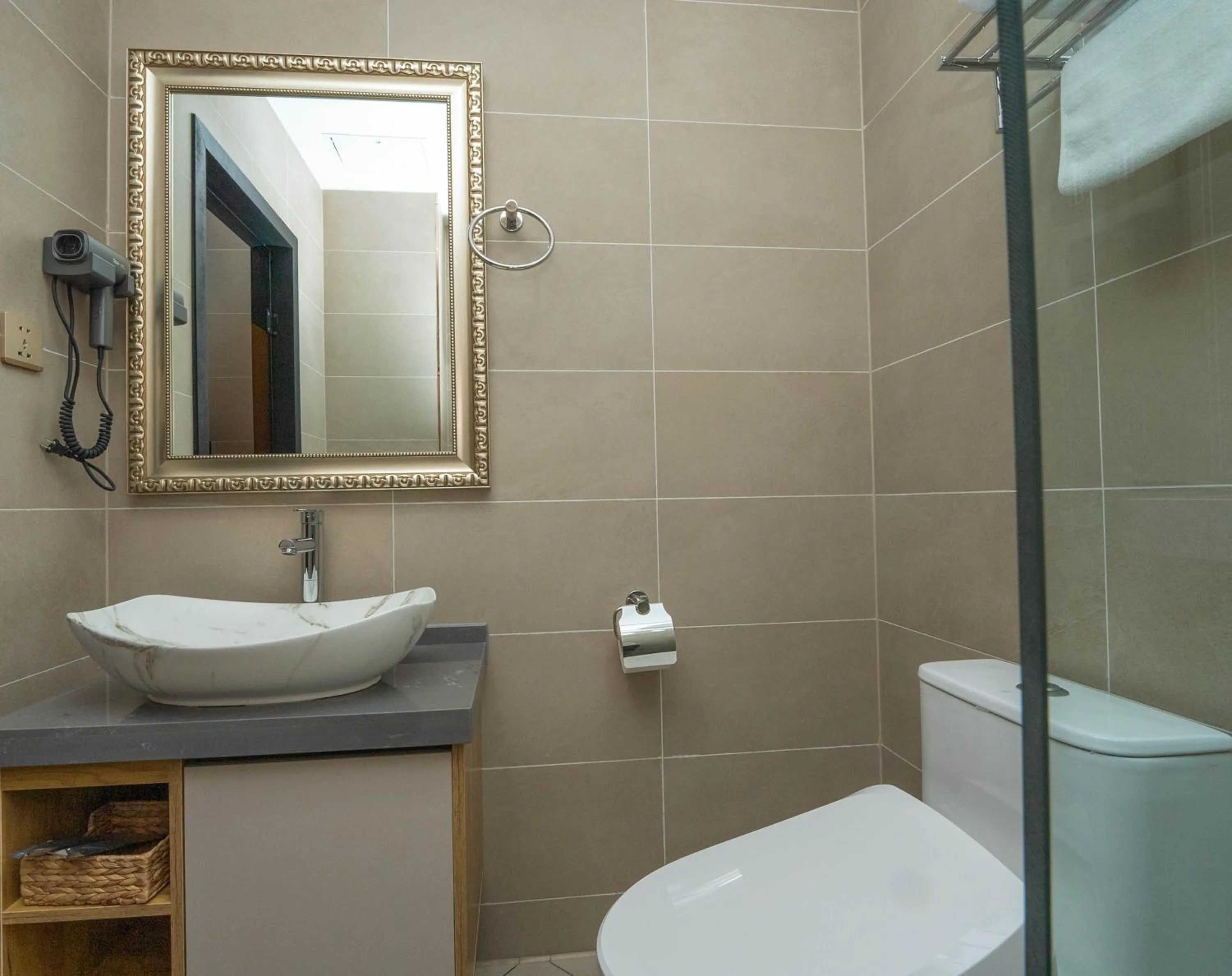 Toilet in Amgun Hotel Ulaanbaatar