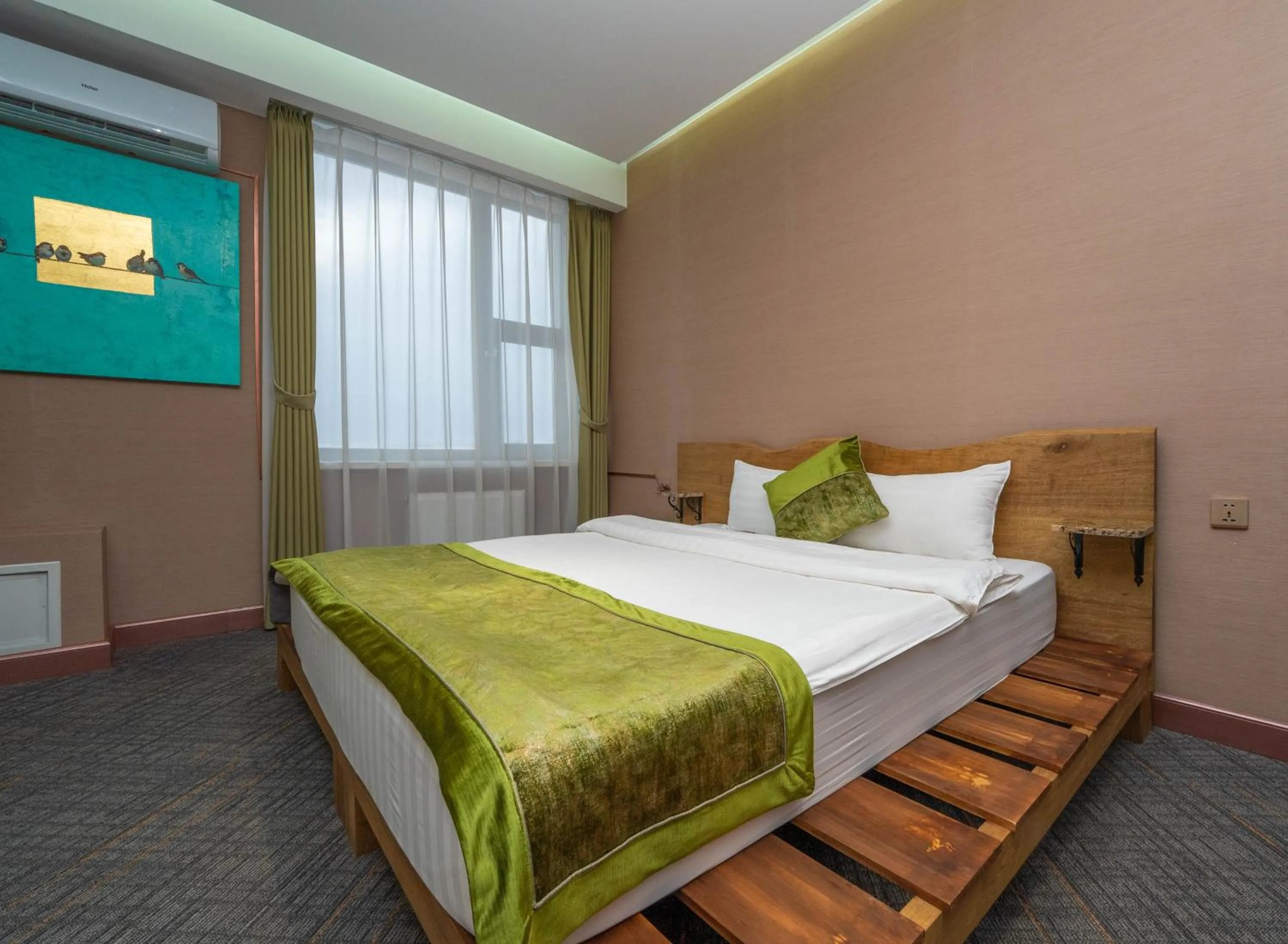 Bed in Amgun Hotel Ulaanbaatar