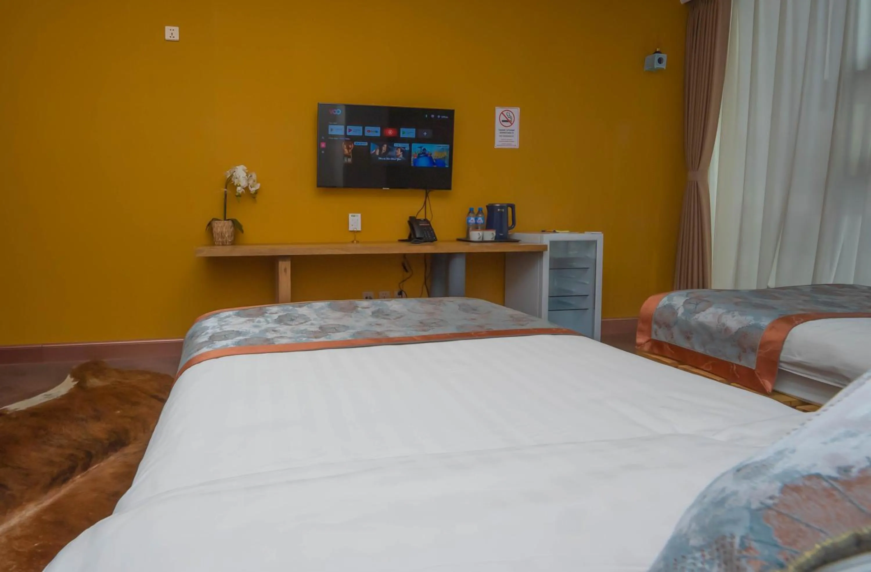 Bed in Amgun Hotel Ulaanbaatar