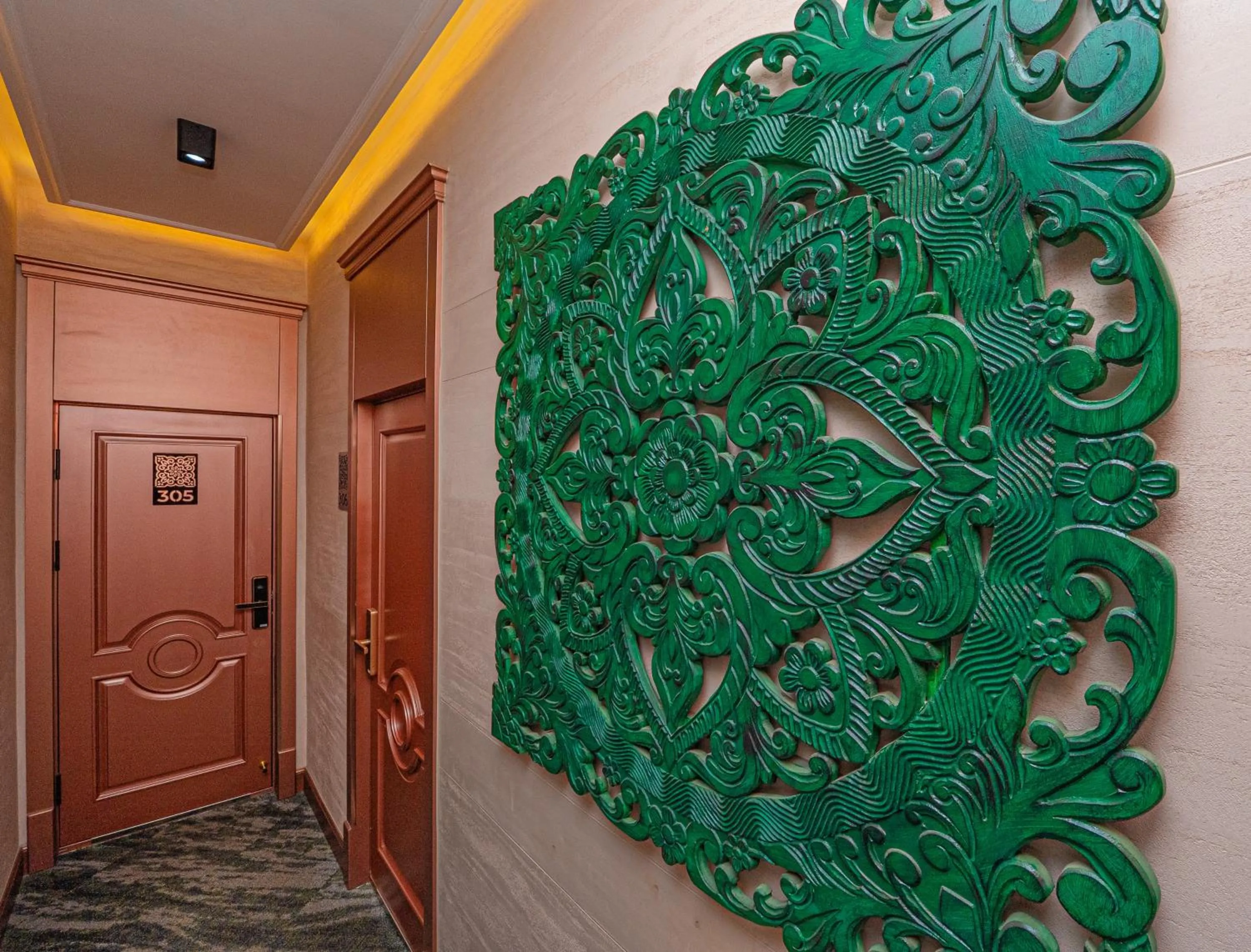 Decorative detail in Amgun Hotel Ulaanbaatar