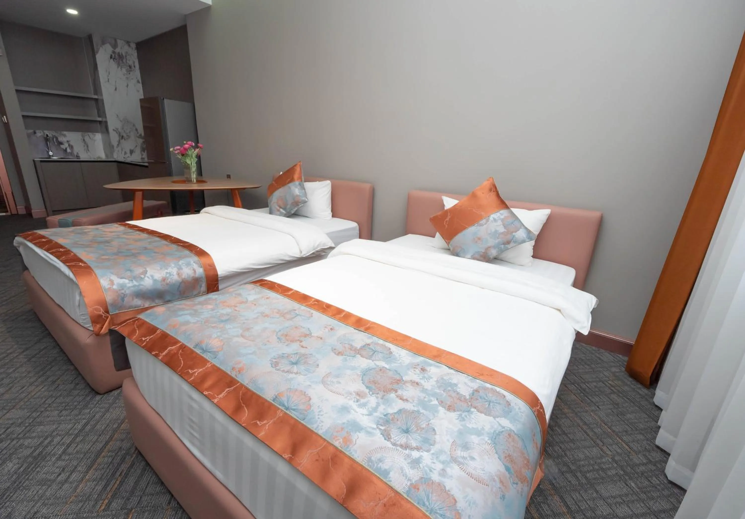 Bed in Amgun Hotel Ulaanbaatar
