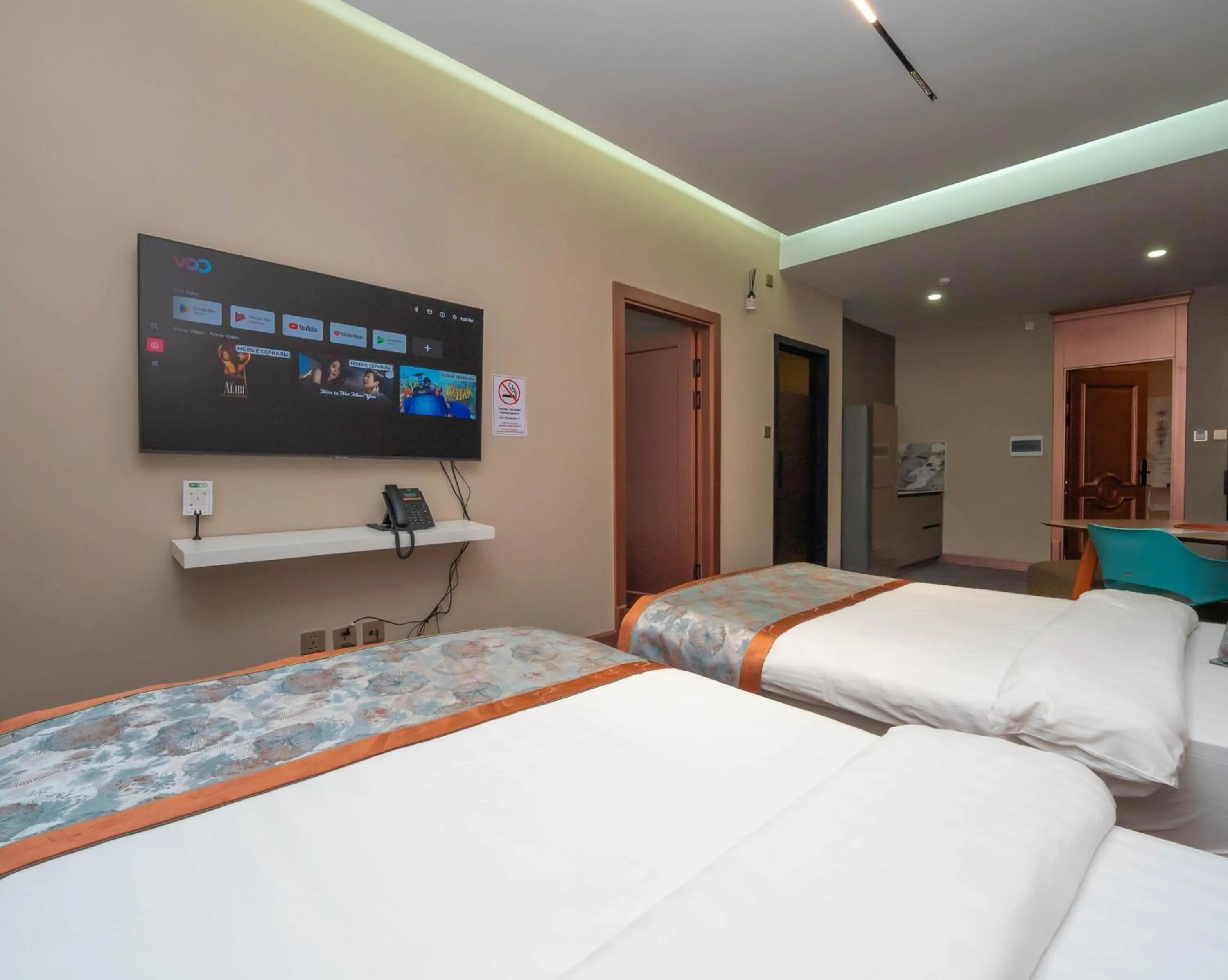 Bed in Amgun Hotel Ulaanbaatar