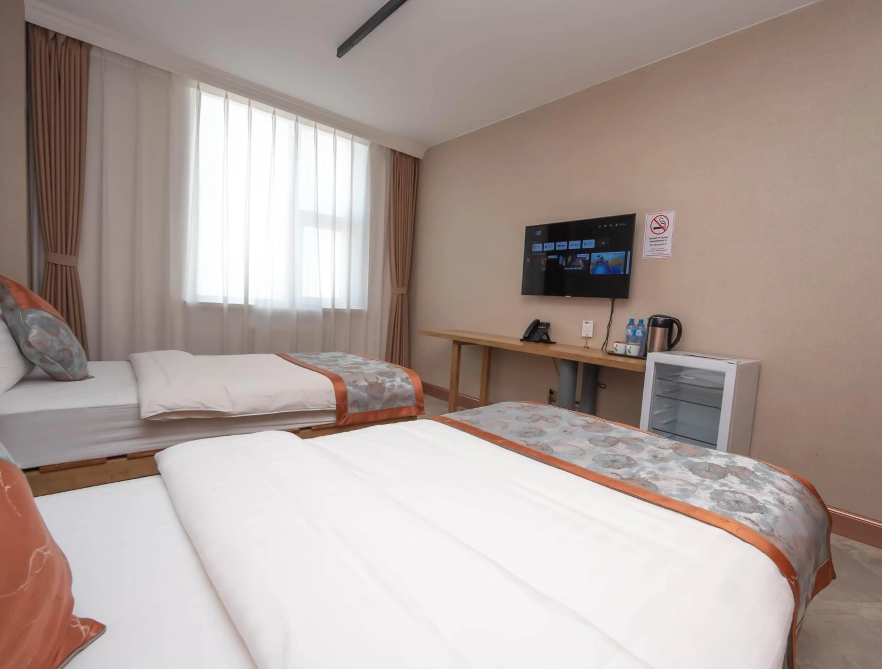 Bed in Amgun Hotel Ulaanbaatar