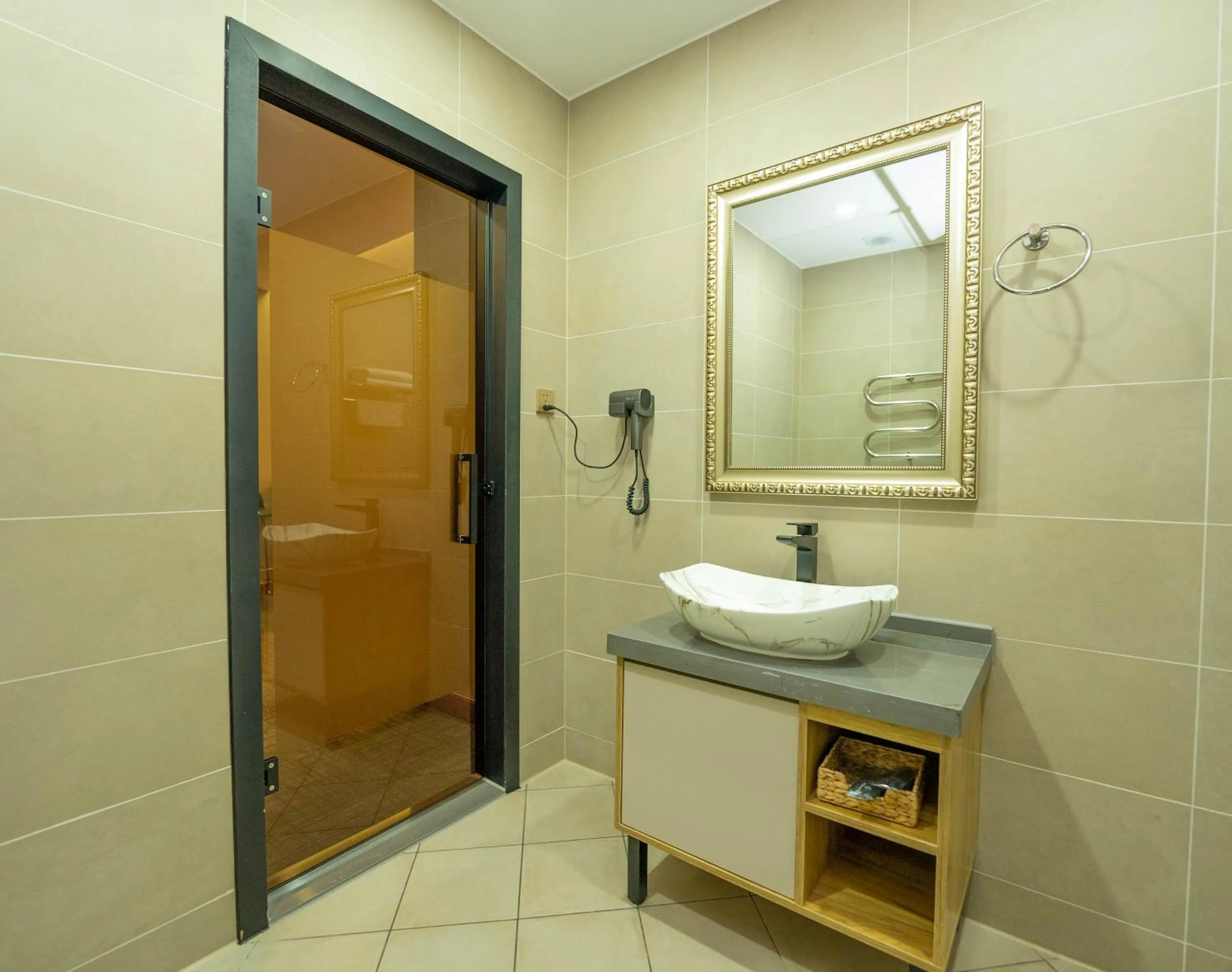 Toilet in Amgun Hotel Ulaanbaatar