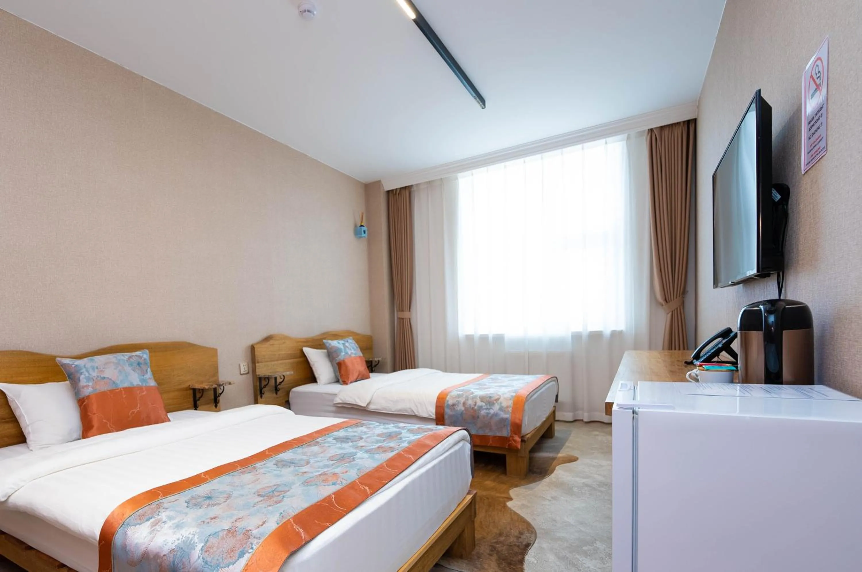 Bed in Amgun Hotel Ulaanbaatar