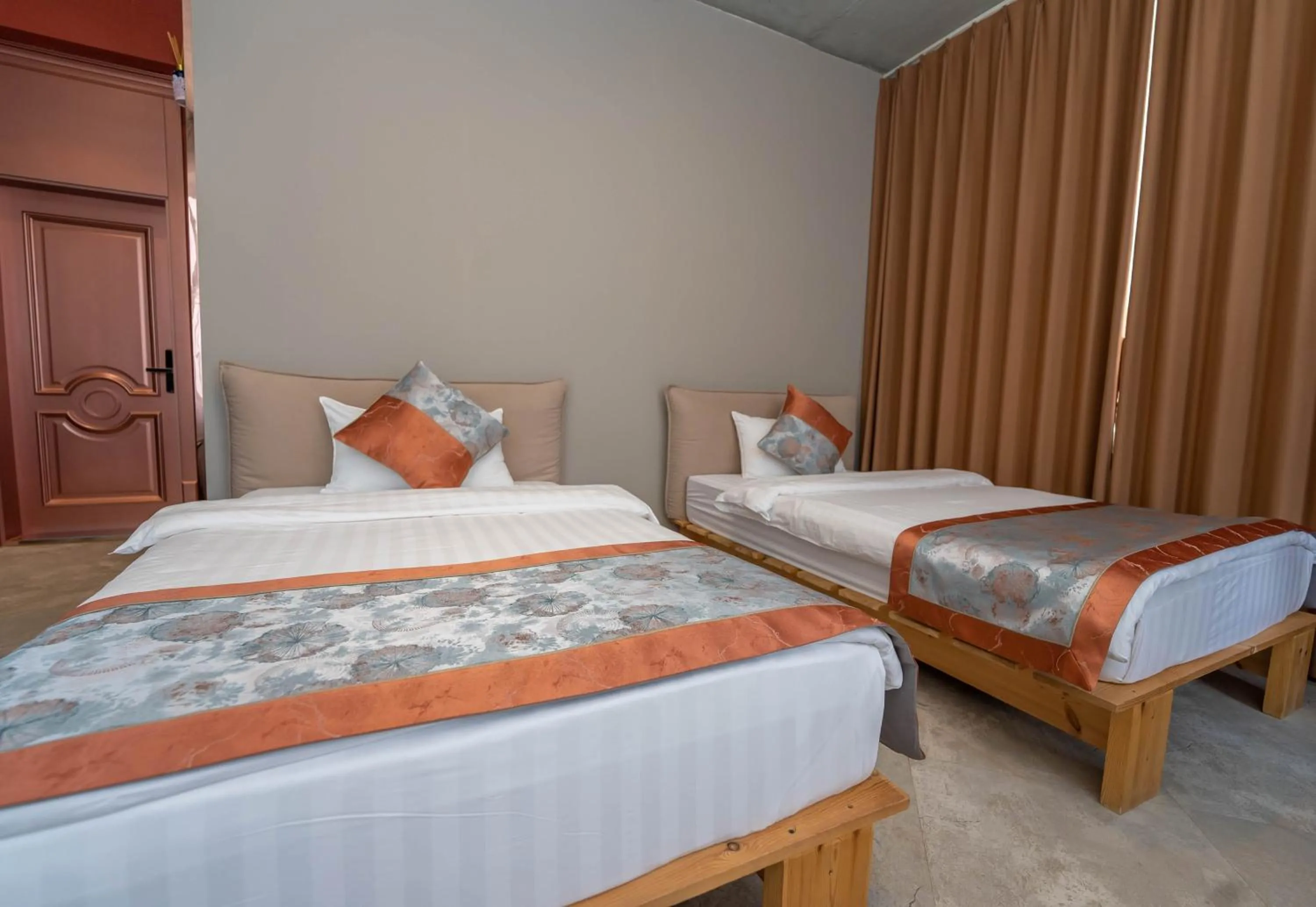 Bed in Amgun Hotel Ulaanbaatar