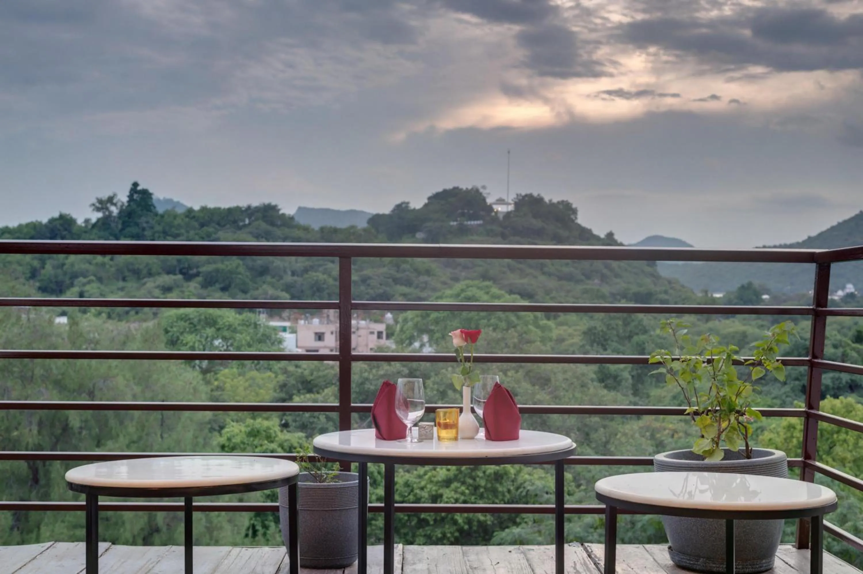 Patio in Hotel Apricot One - Udaipur