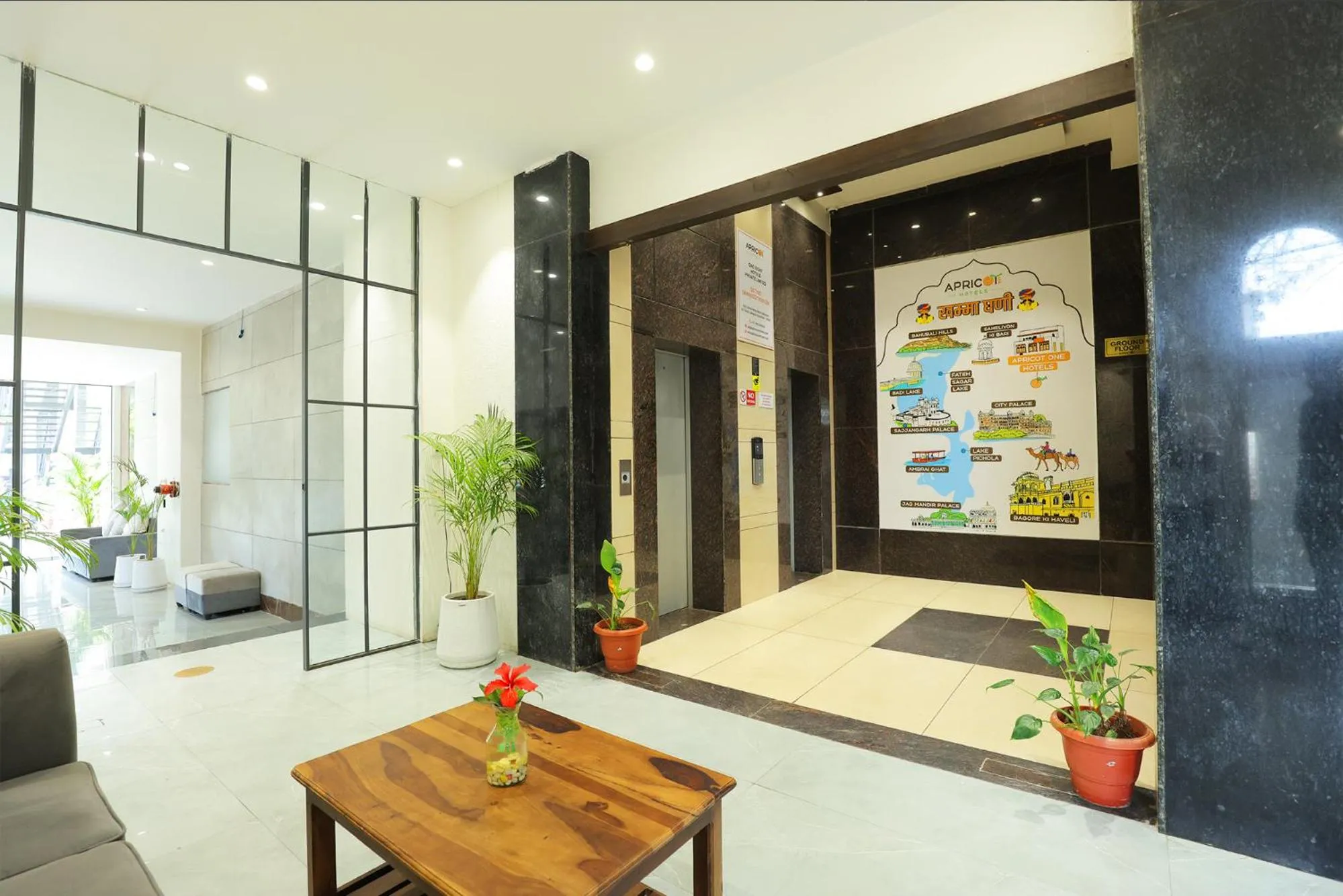 Lobby or reception in Hotel Apricot One - Udaipur