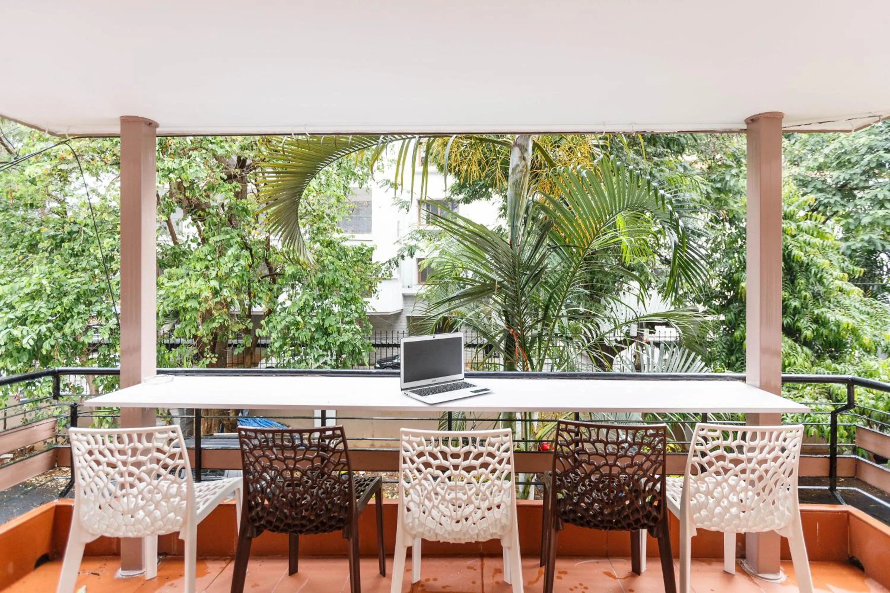 Balcony/Terrace in Locul Uptown - Near Bangalore Palace Grounds