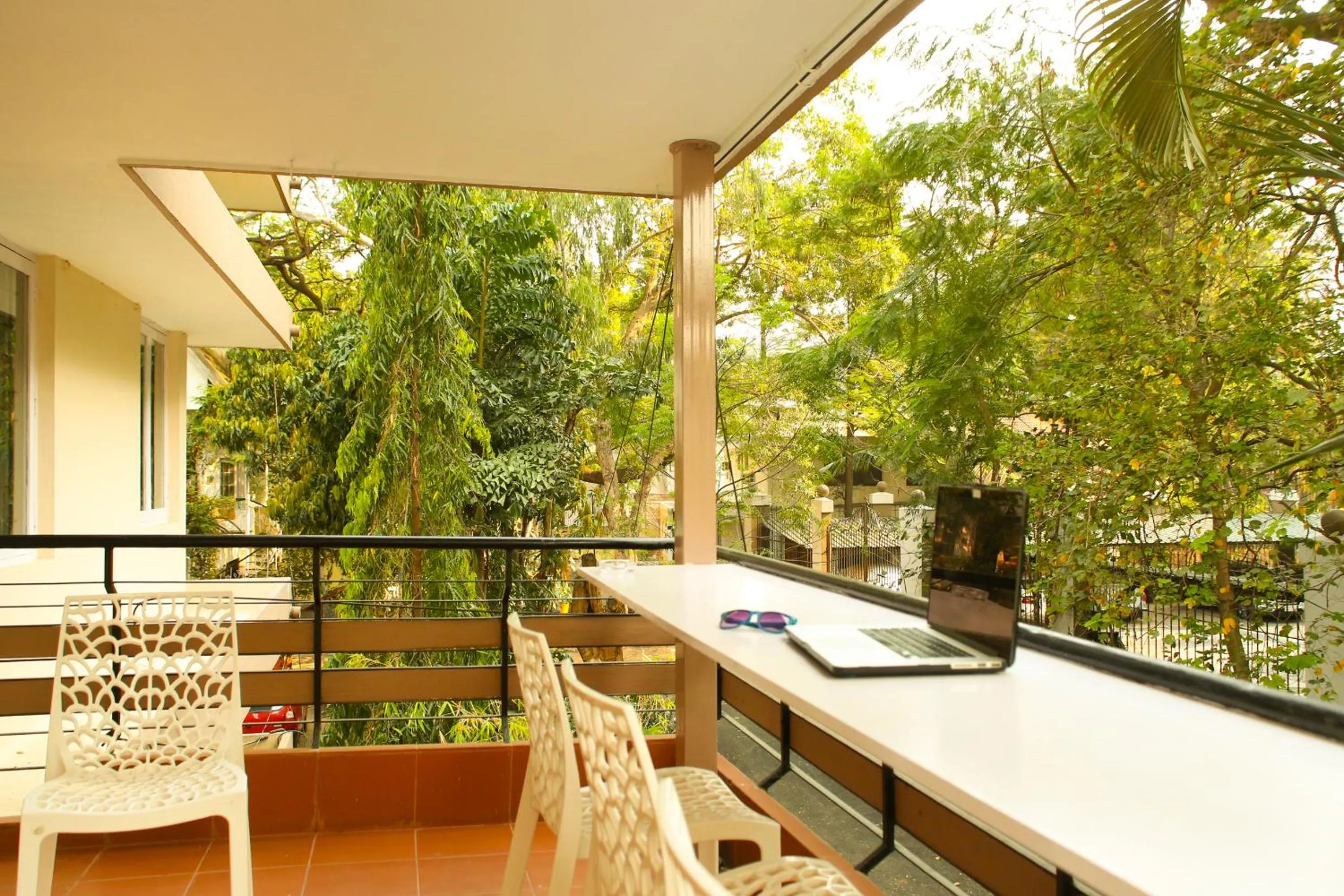 Balcony/Terrace in Locul Uptown - Near Bangalore Palace Grounds