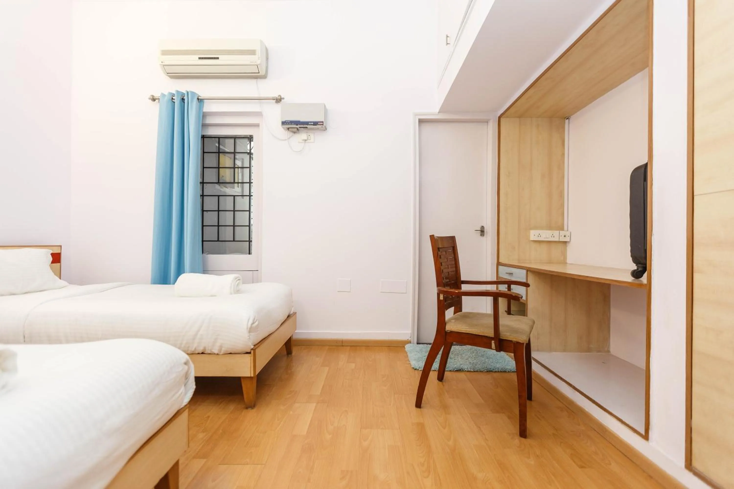Bedroom, Bed in Locul Uptown - Near Bangalore Palace Grounds
