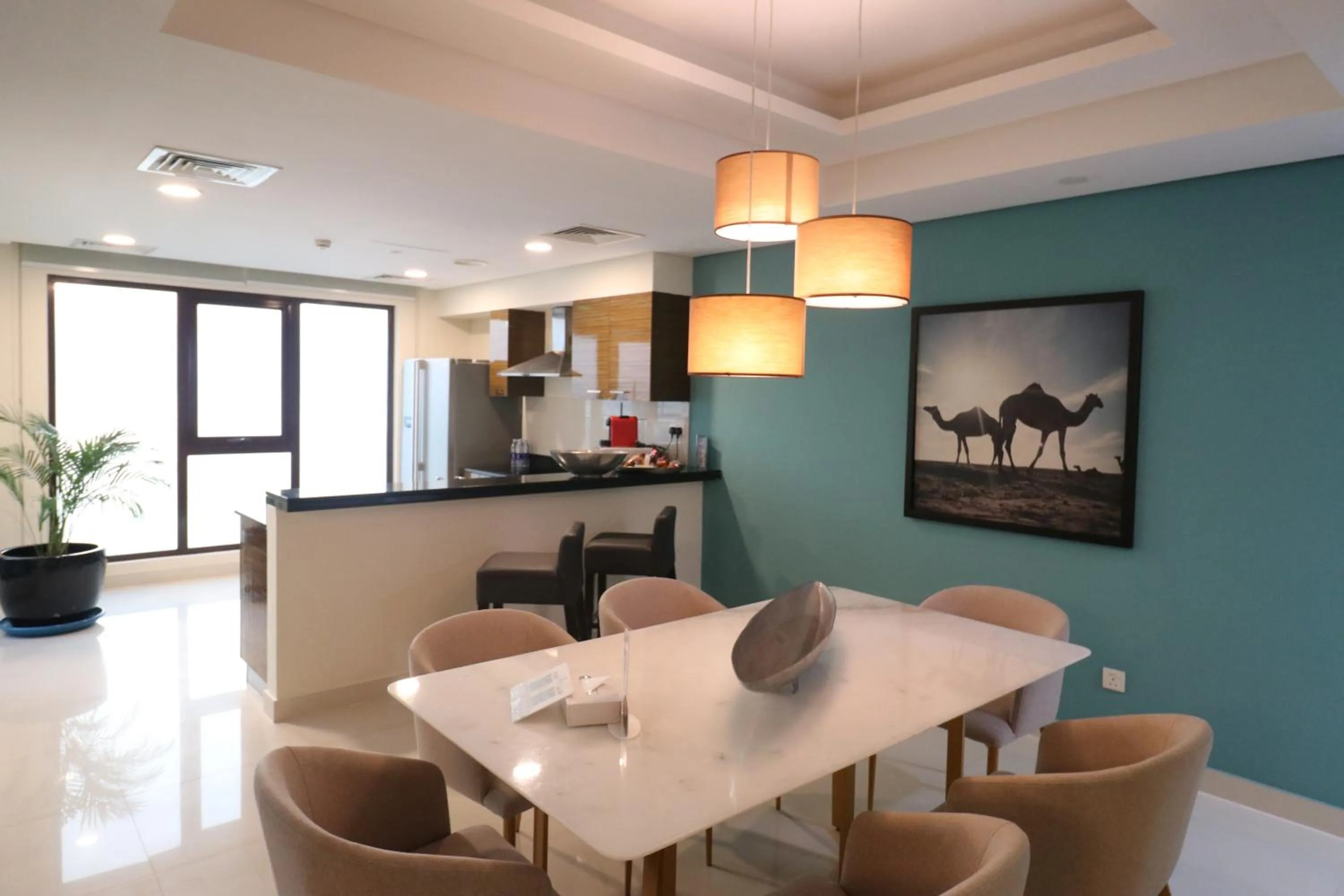 Kitchen or kitchenette in Lagoona Beach Luxury Resort and Spa